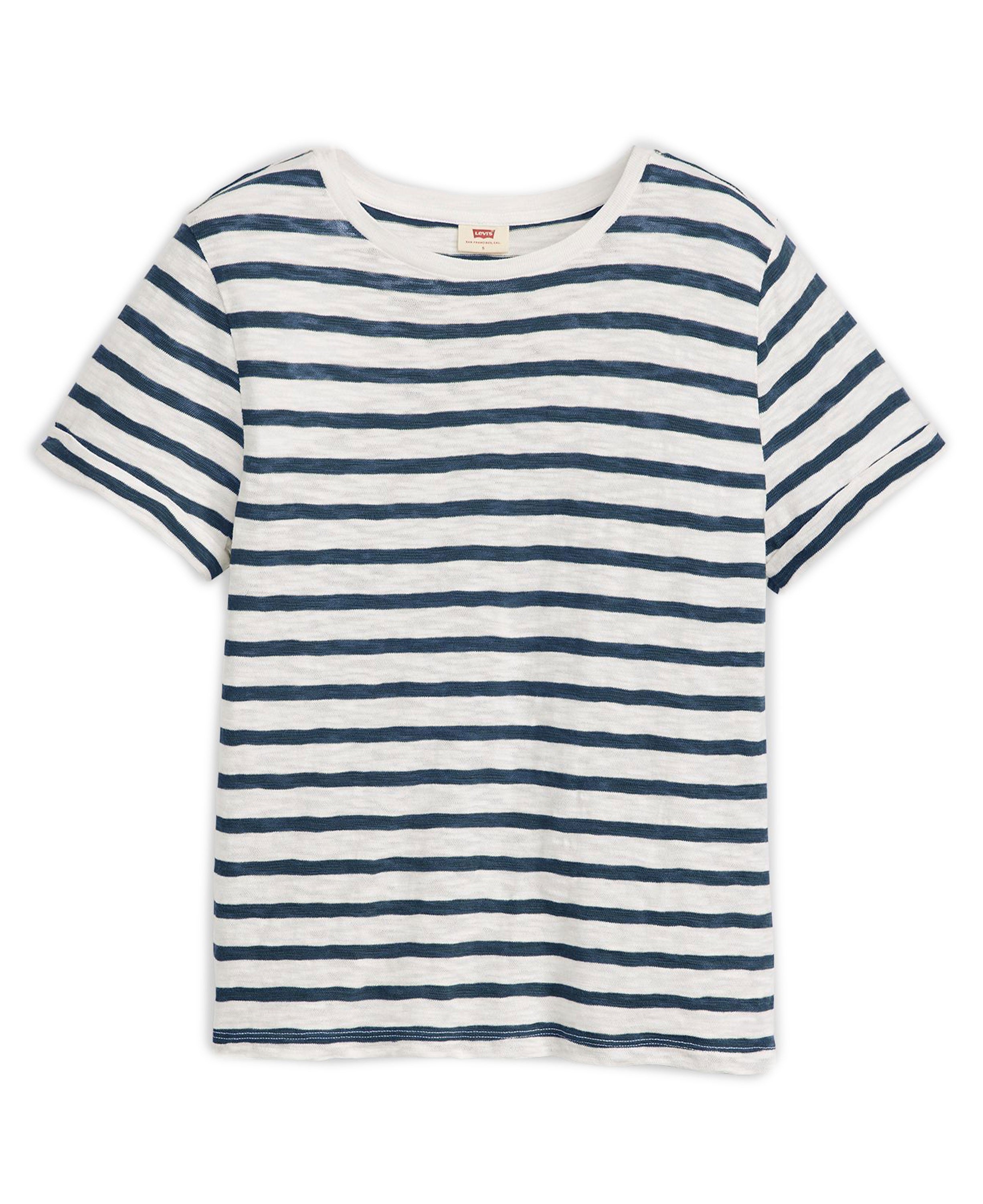Margot Tee Captain Stripe - Peacoat Egret Blue