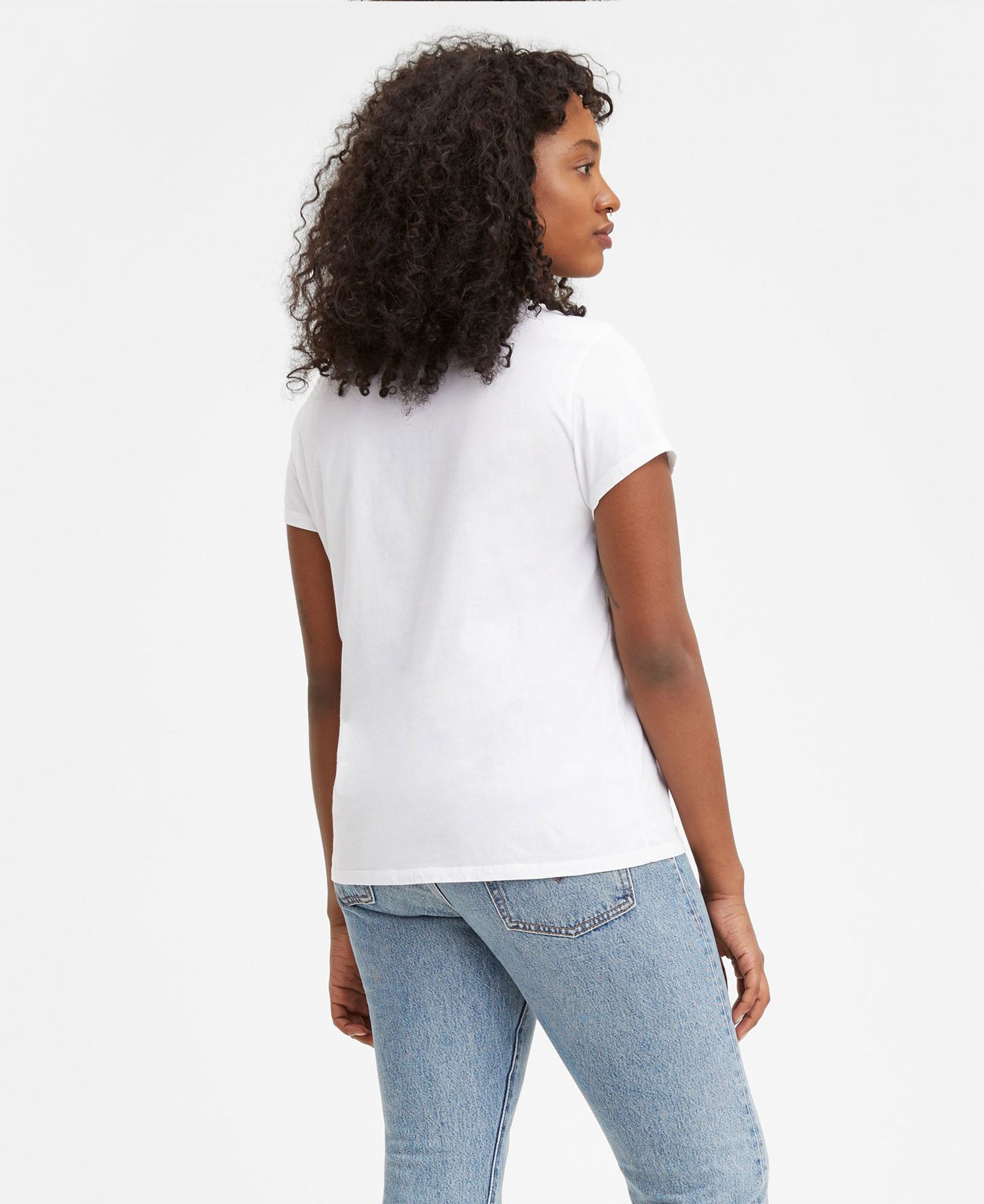 The Perfect Tee - Large Batwing White