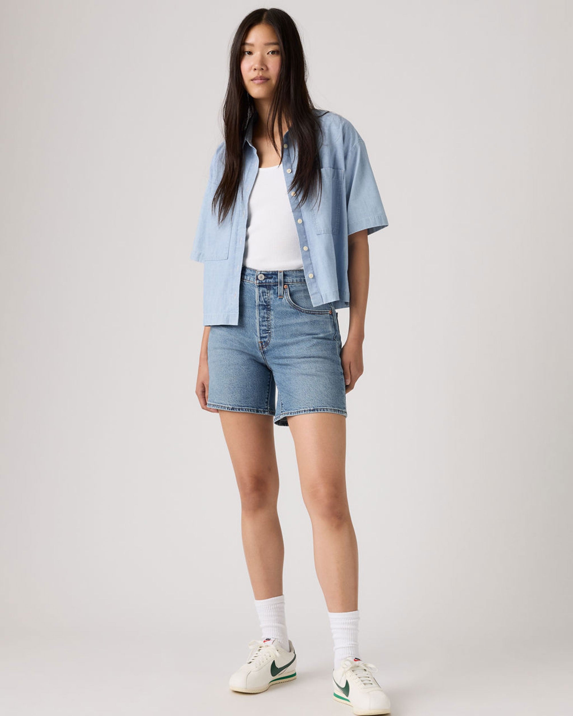 501 Mid Thigh Short - Pen Ring Ltw