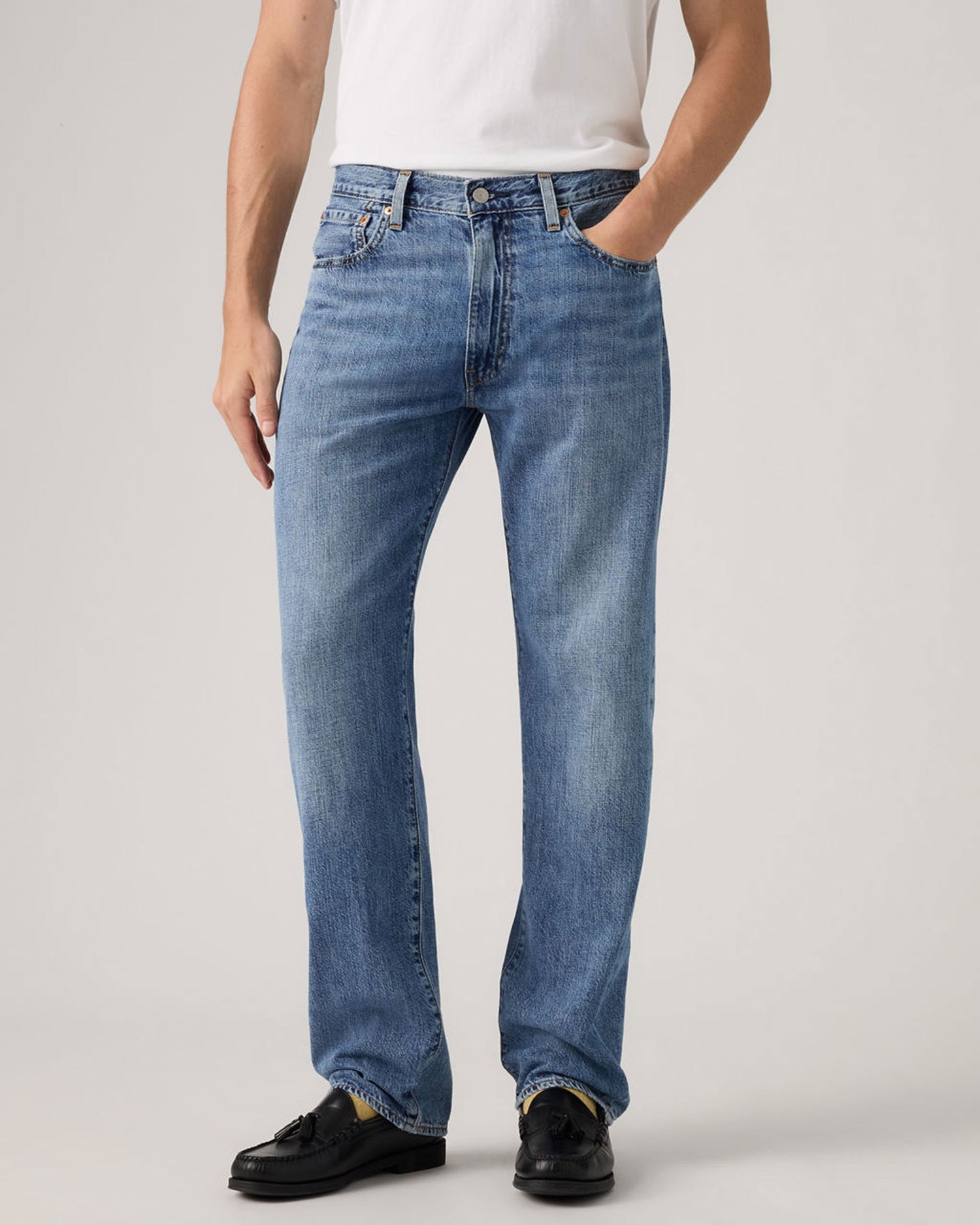 555 Relaxed Straight Jeans - Timeless Blues