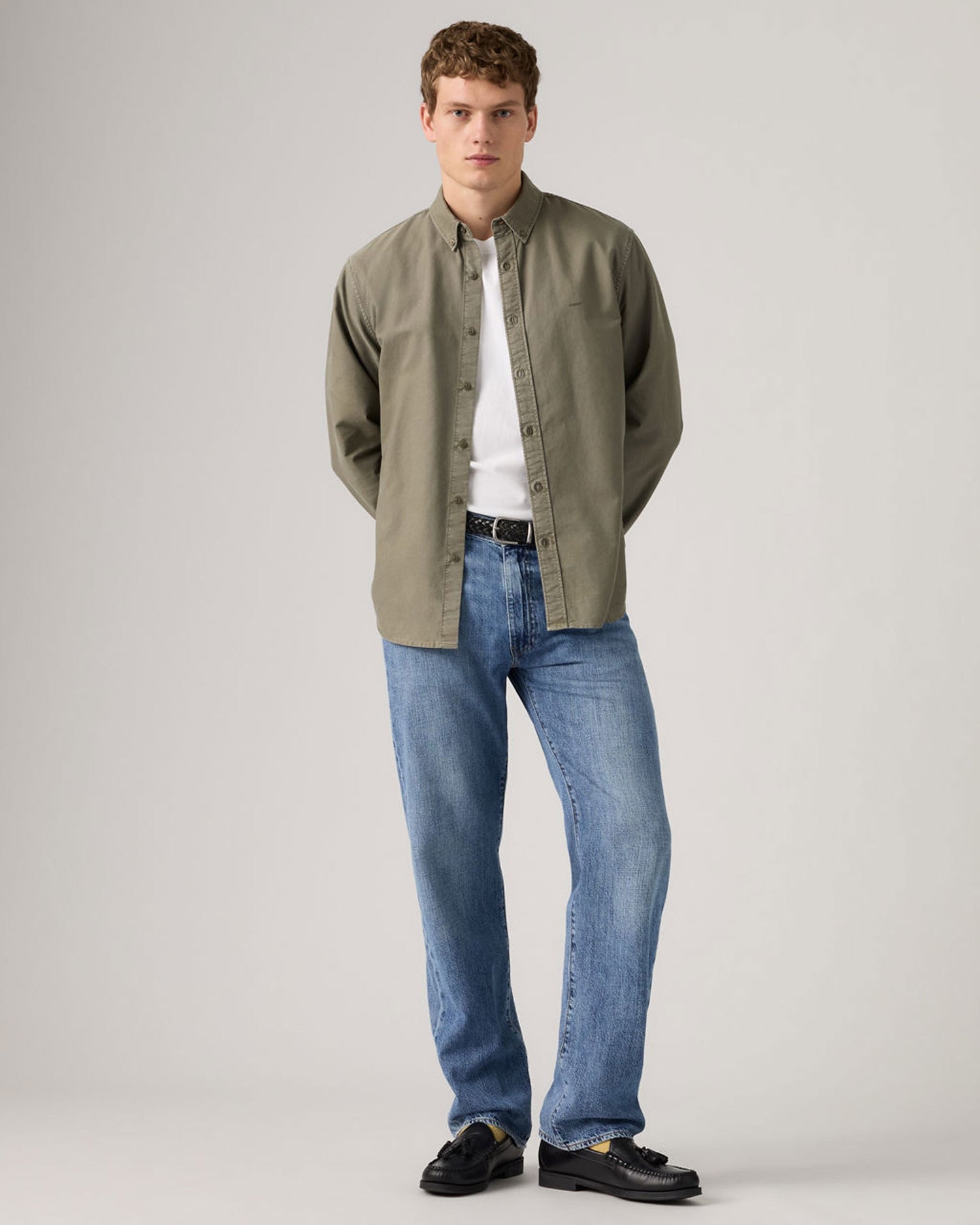 555 Relaxed Straight Jeans - Timeless Blues