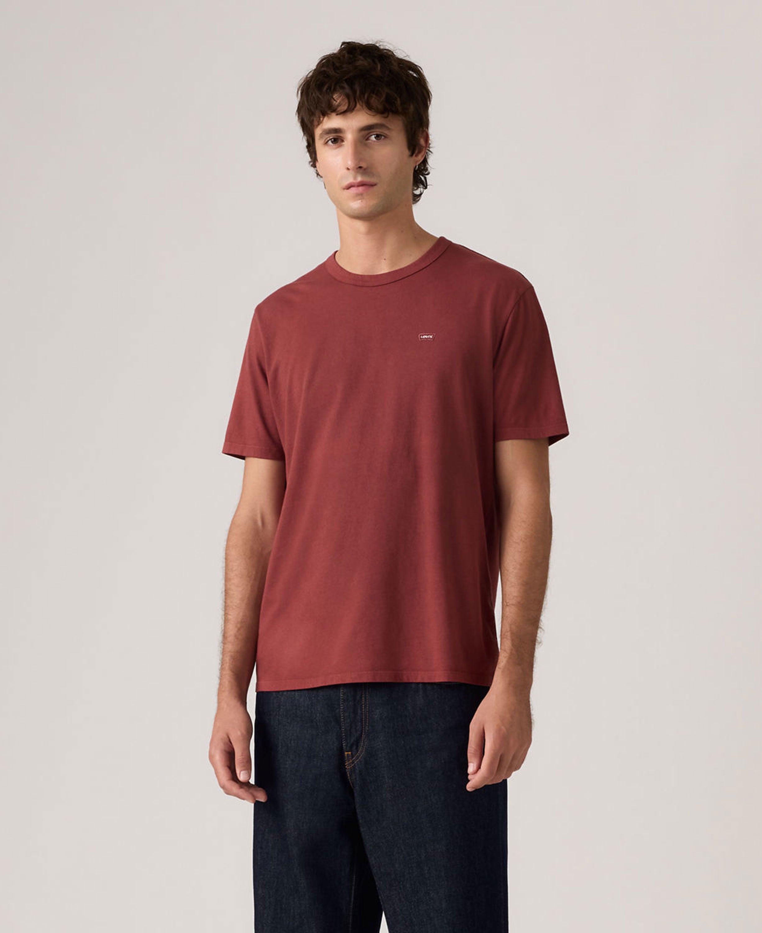 Icon Tee Garment Dye - Oxblood Red Garment