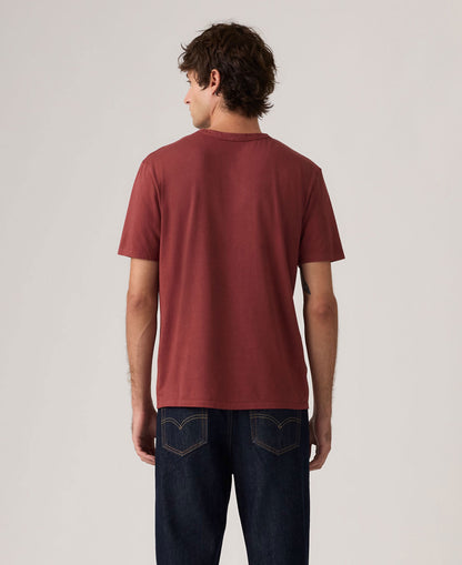 Icon Tee Garment Dye - Oxblood Red Garment