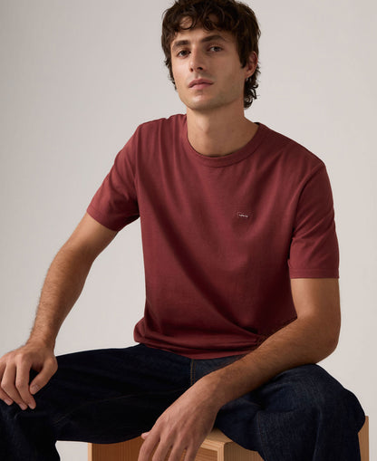 Icon Tee Garment Dye - Oxblood Red Garment