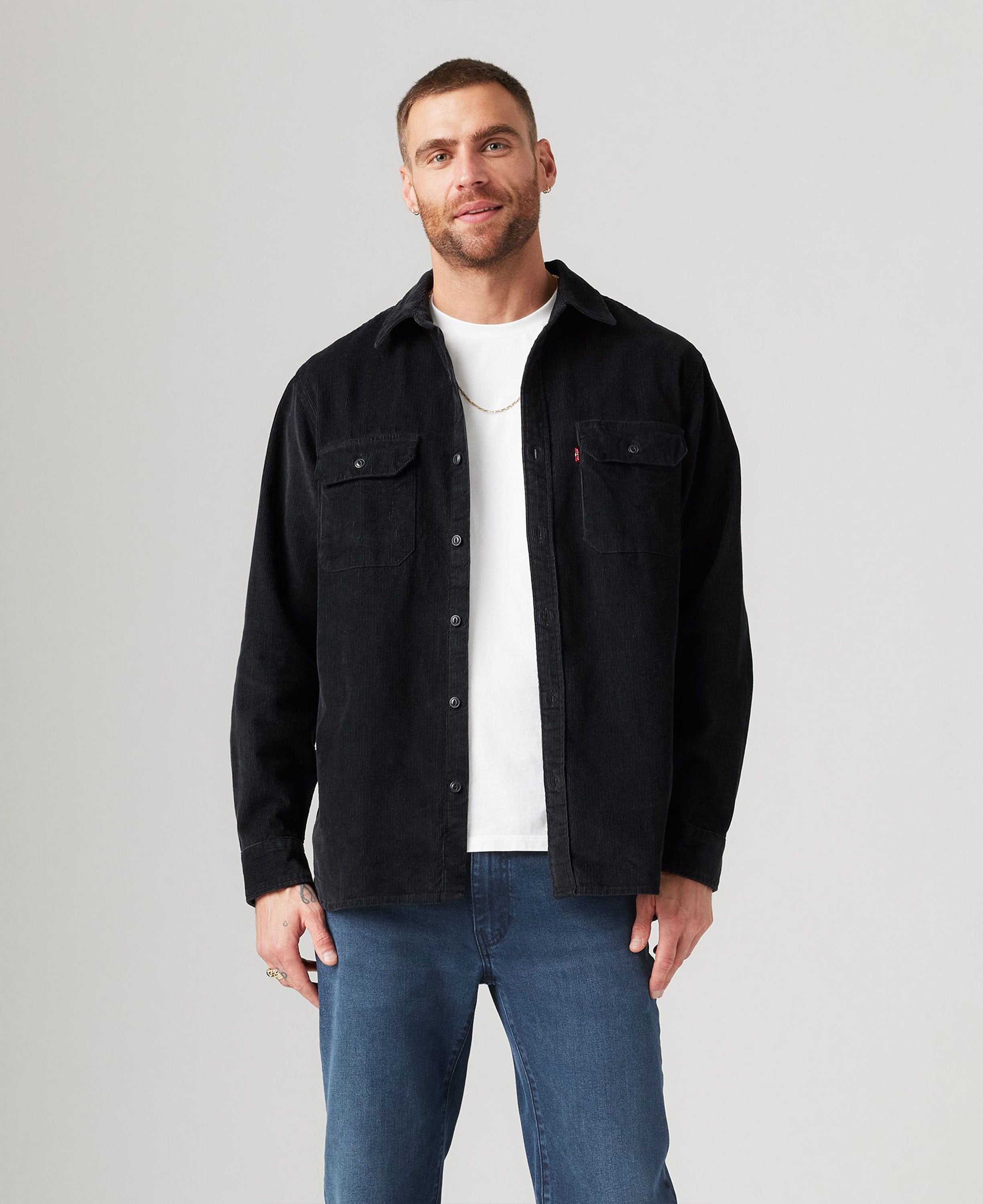 Jackson Worker Shirt - Jet Black Corduroy