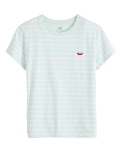 Perfect Tee - Emily Stripe Pale Blue