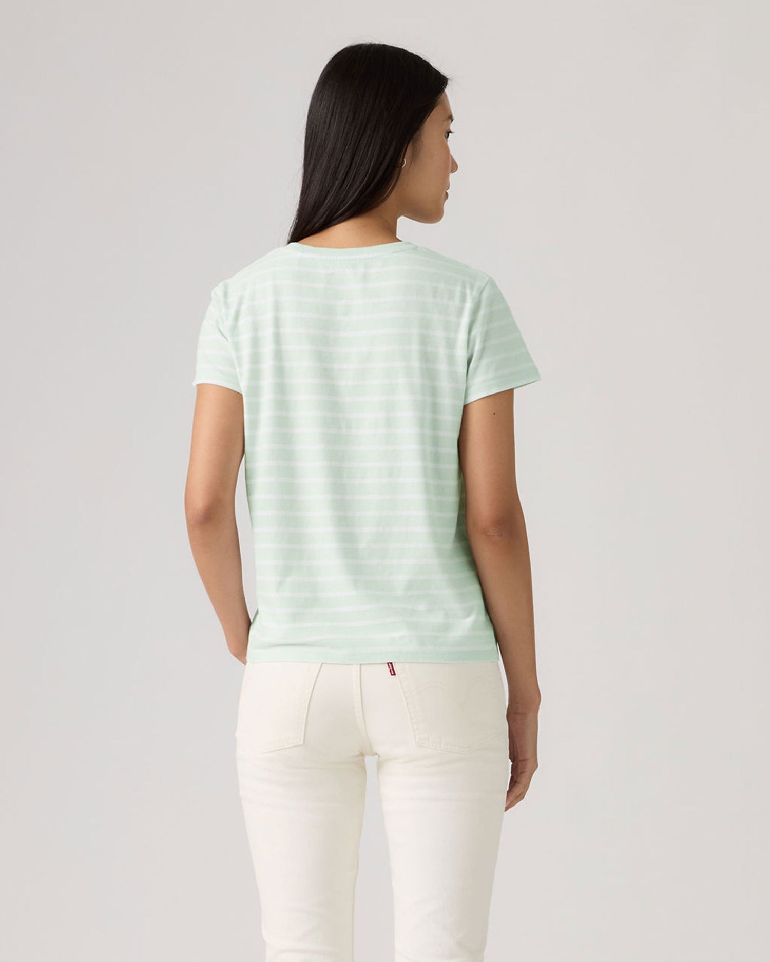 Perfect Tee - Emily Stripe Pale Blue