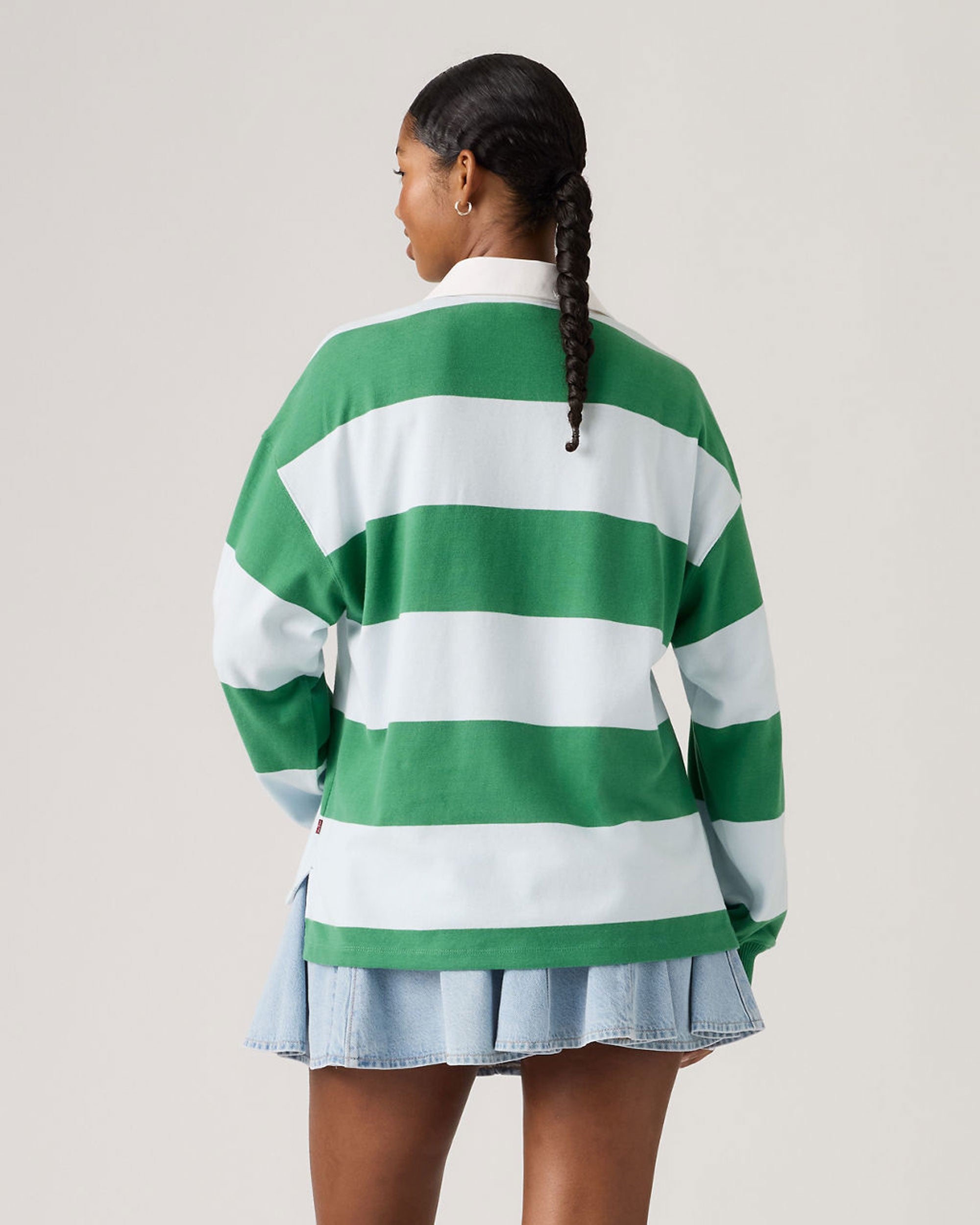 Reenie Rugby Long Sleeve Tee - Katie Stripe Country Air