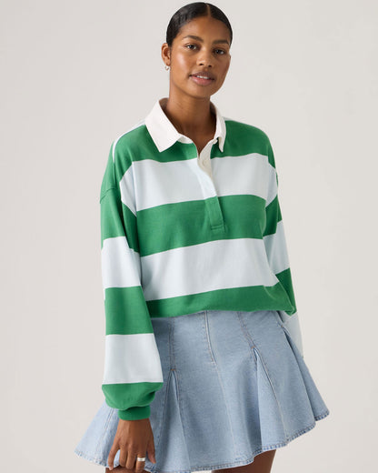 Reenie Rugby Long Sleeve Tee - Katie Stripe Country Air
