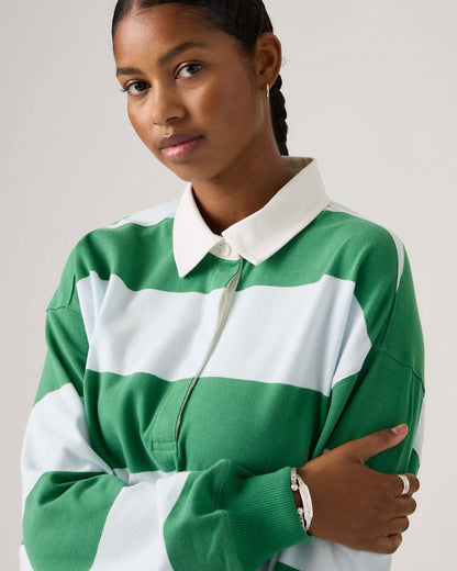 Reenie Rugby Long Sleeve Tee - Katie Stripe Country Air