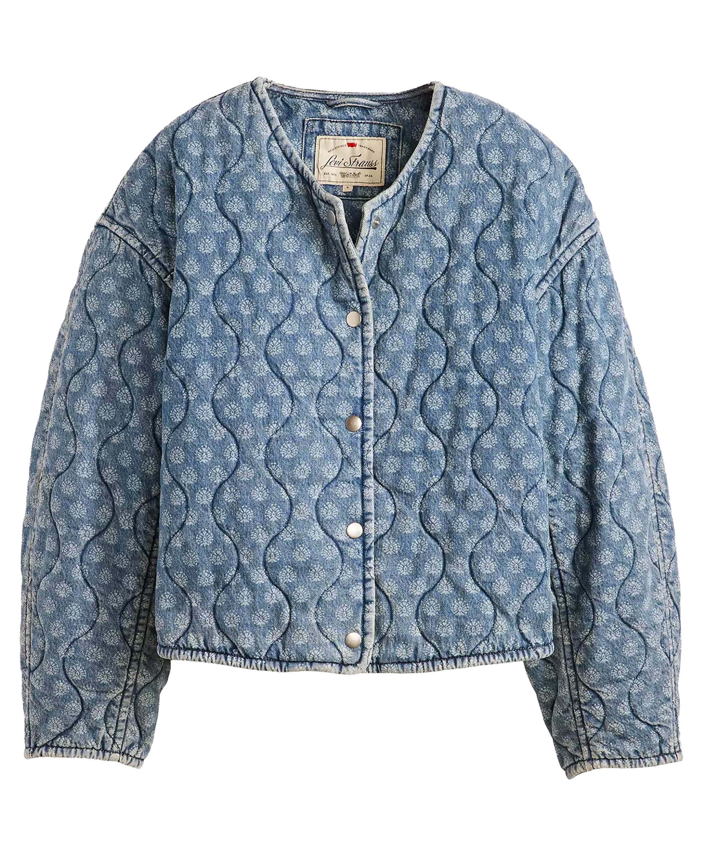 Rumer Quilted Liner Jacket - Faye Geo Denim