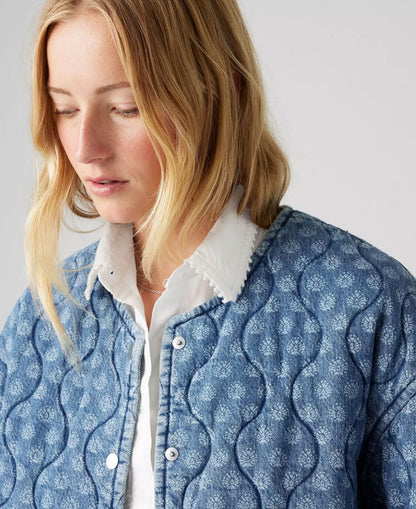 Rumer Quilted Liner Jacket - Faye Geo Denim