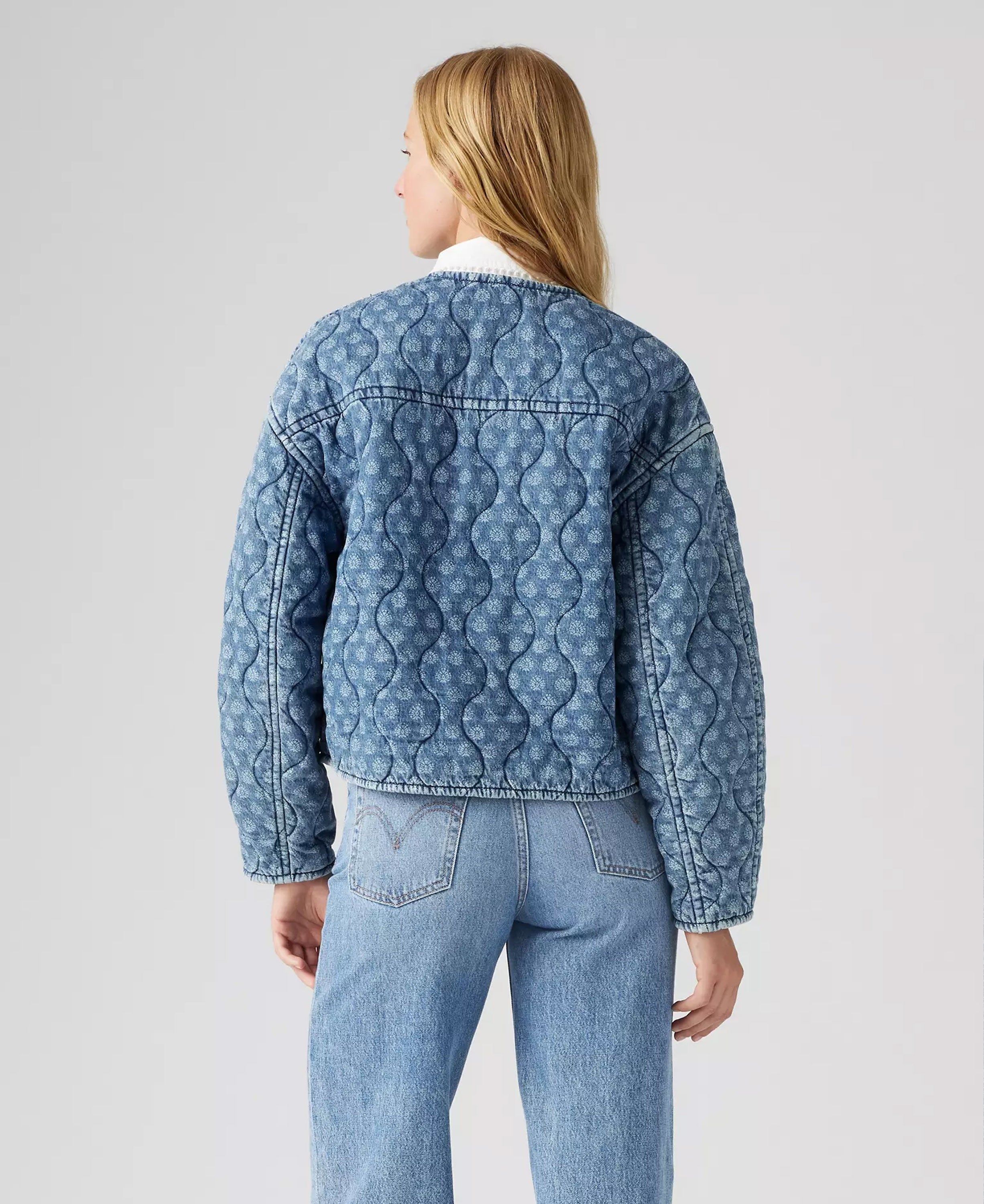 Rumer Quilted Liner Jacket - Faye Geo Denim
