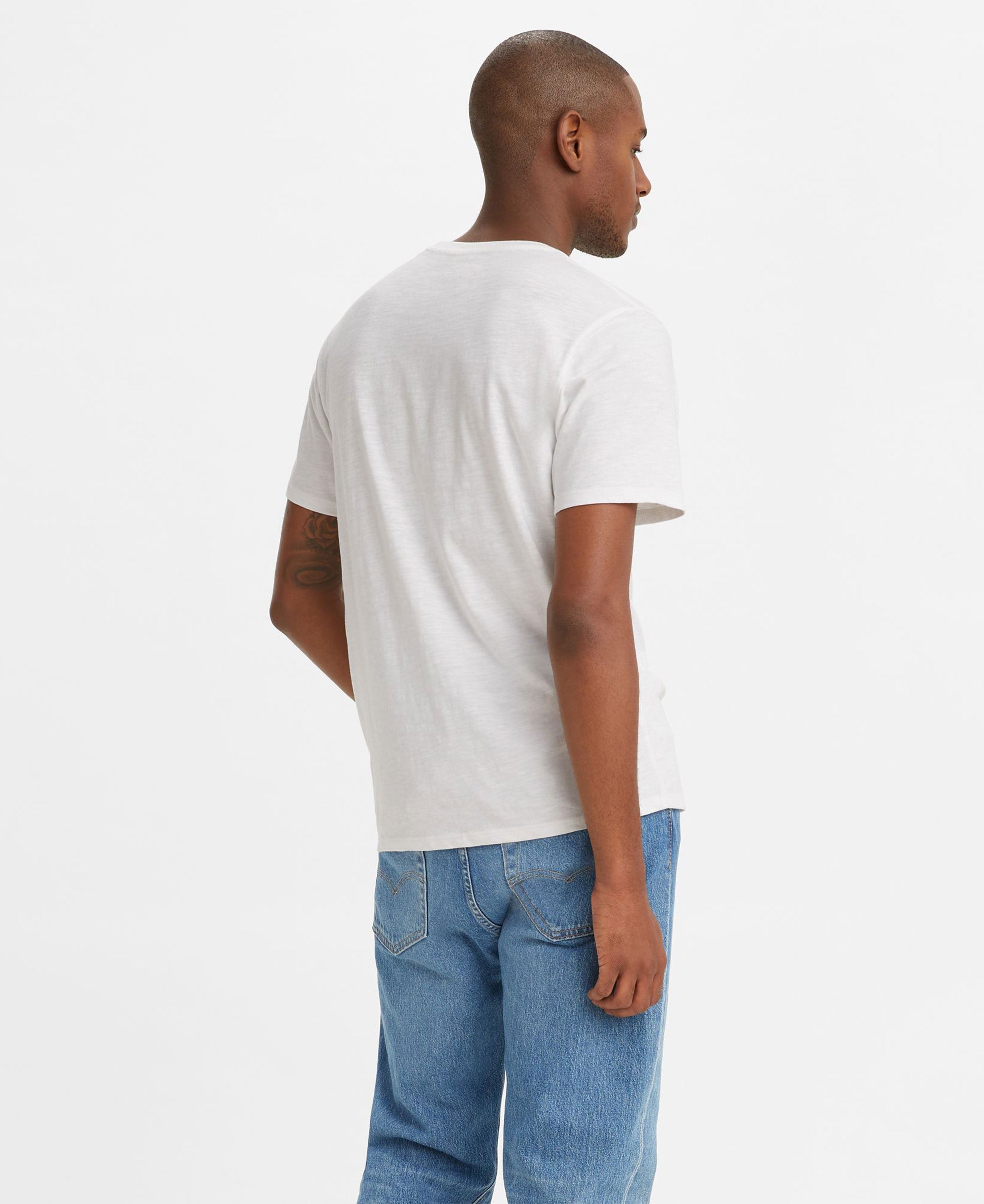 Classic Pocket Tee - White + Slub