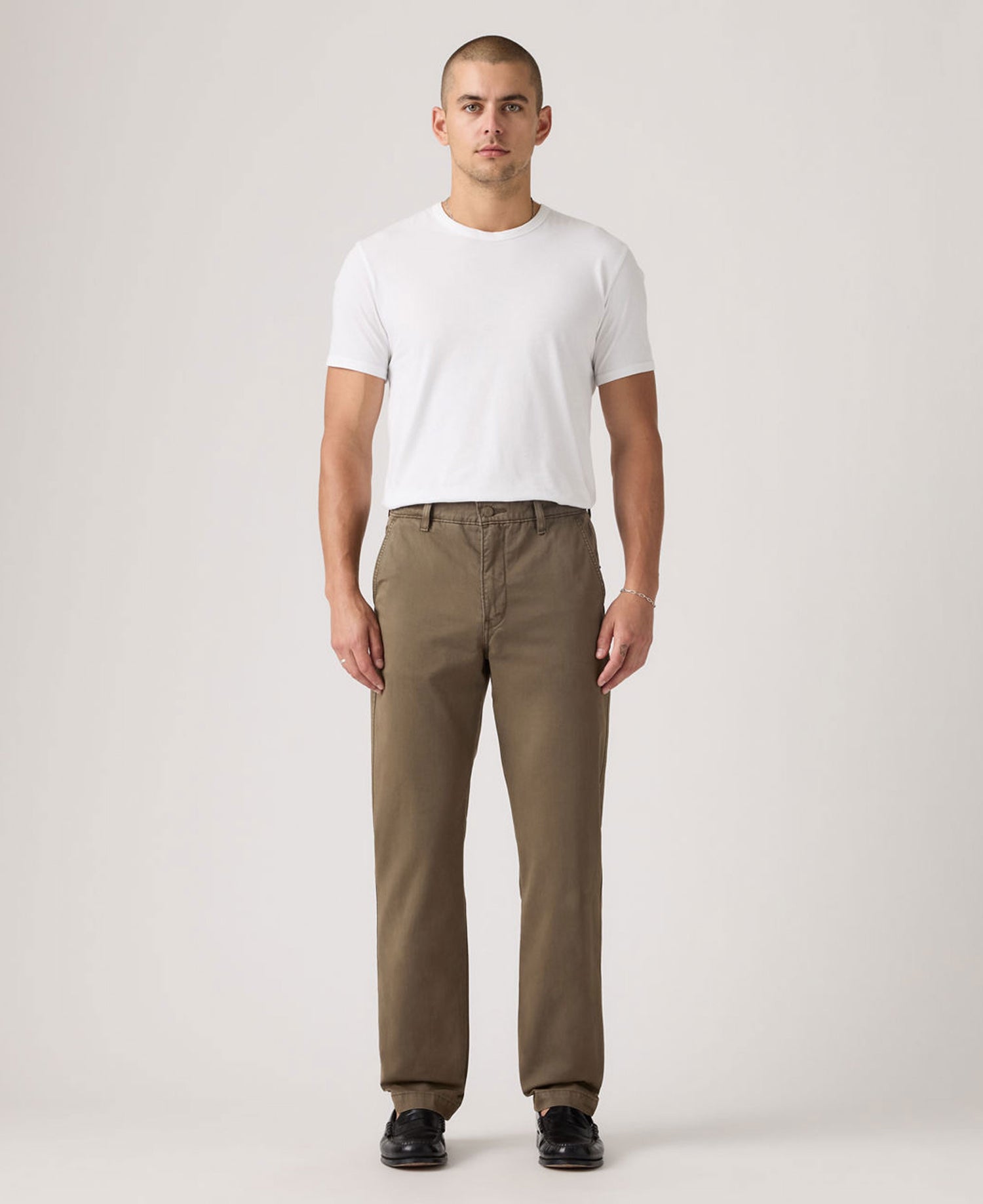 XX Chino Authentic Relaxed - Maitake Brown Lightweight Twill Garment Dye