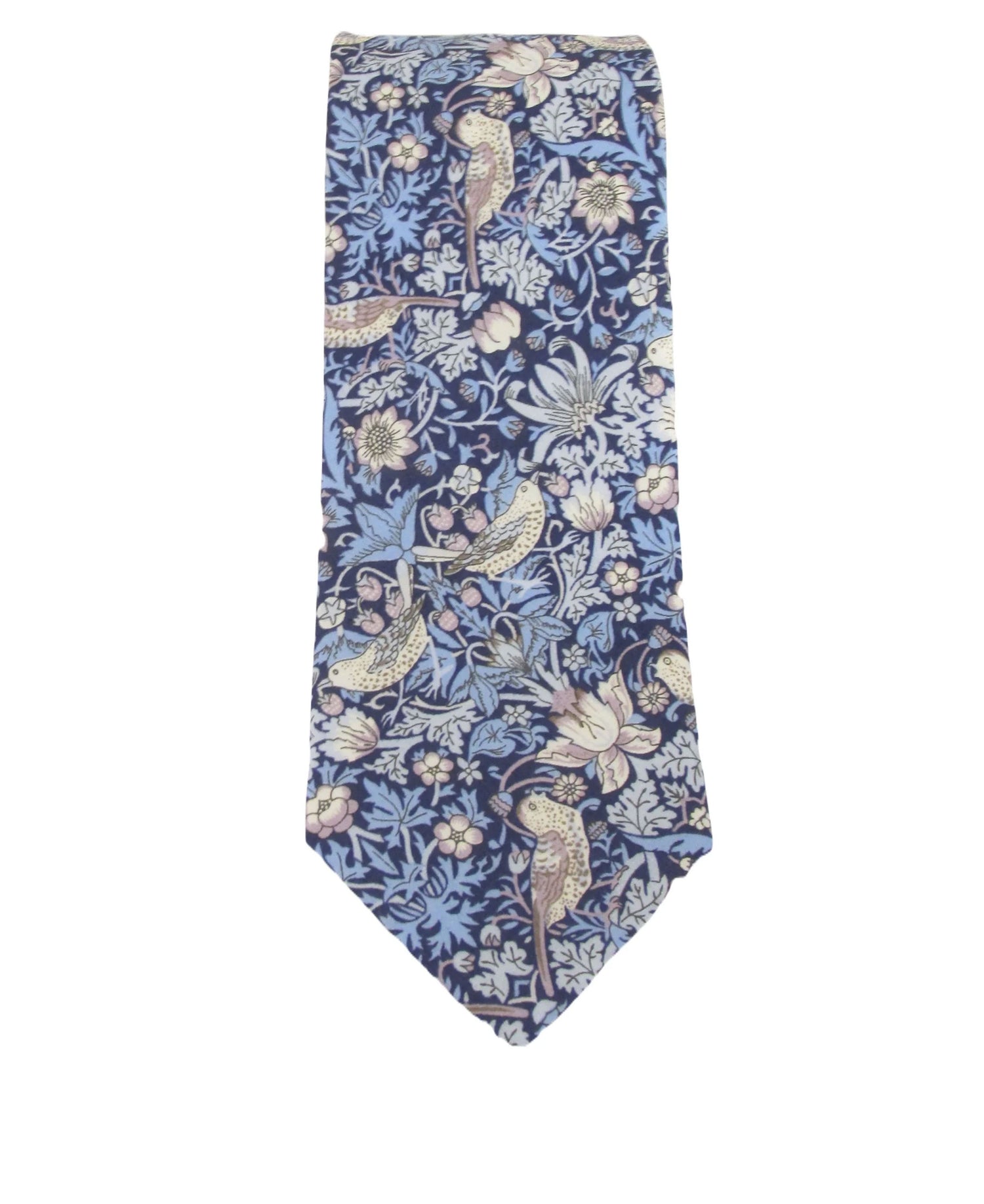 Liberty Cotton Tie - Strawberry Thief Teal