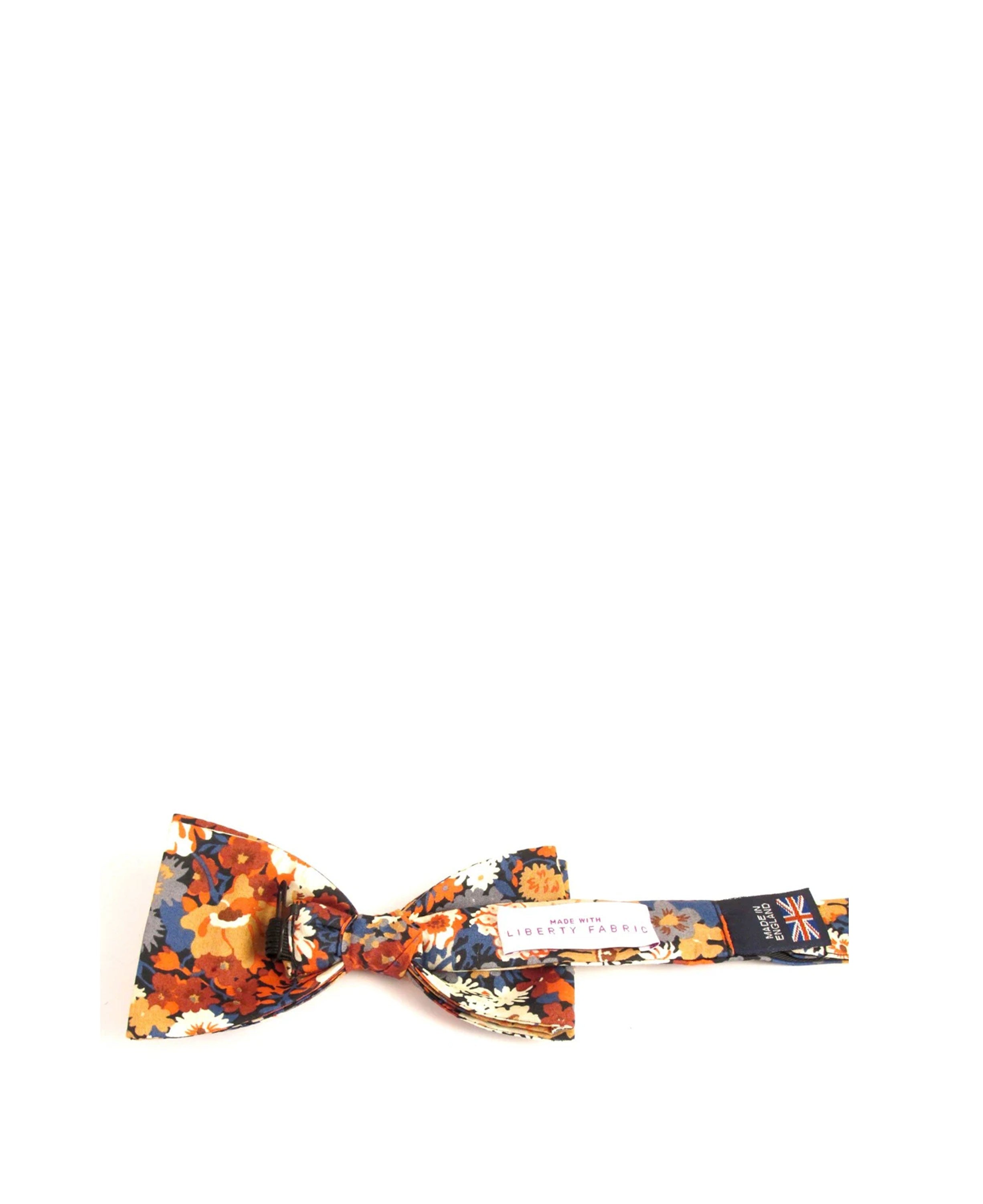 Liberty Cotton Bow Tie - Thorpe Orange