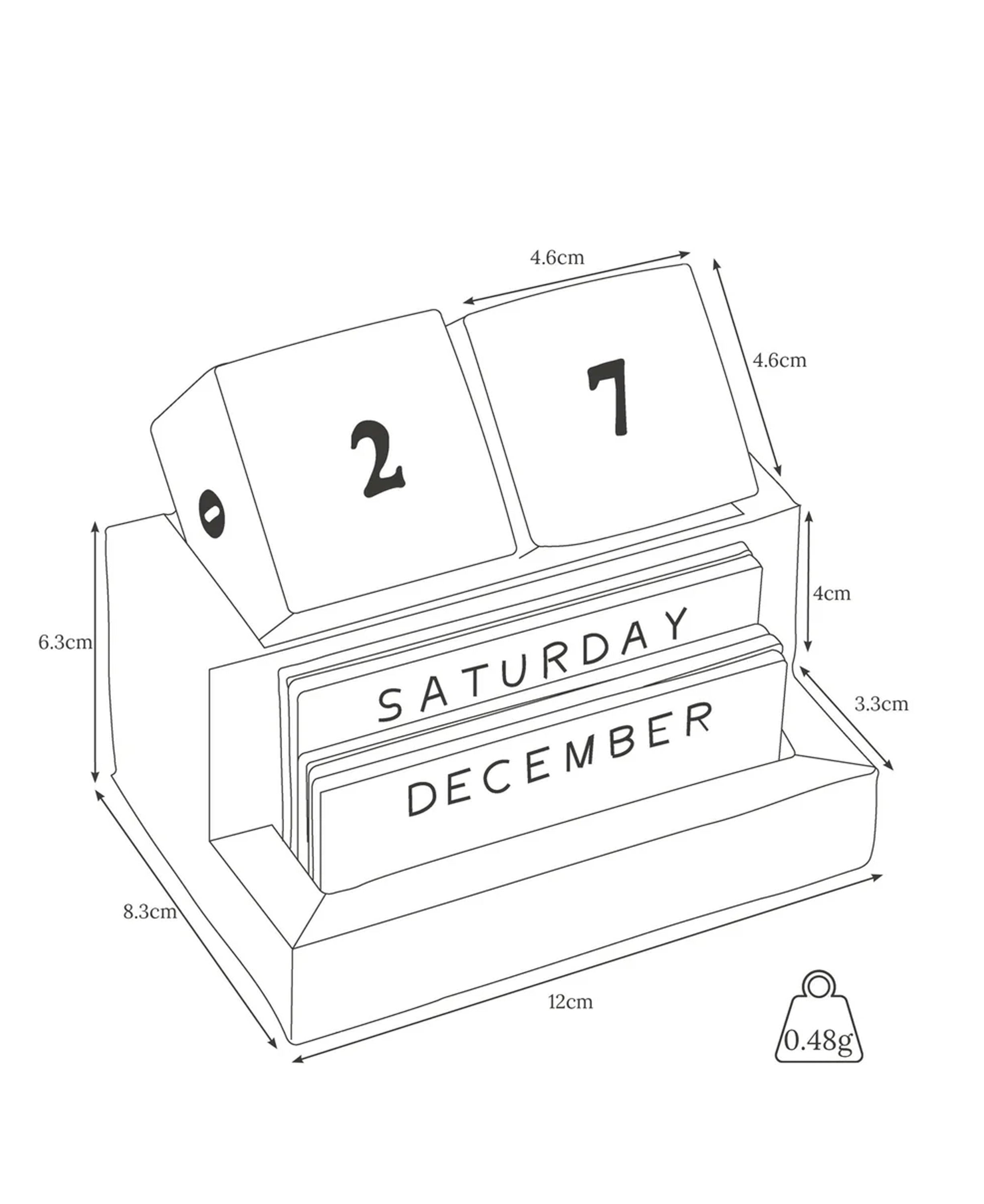 Block Leather Calendar