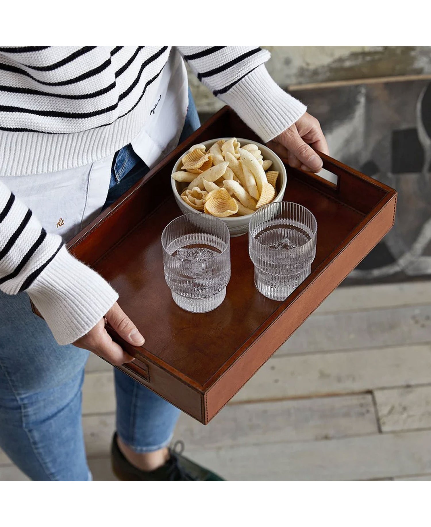 Leather Coffee Tray