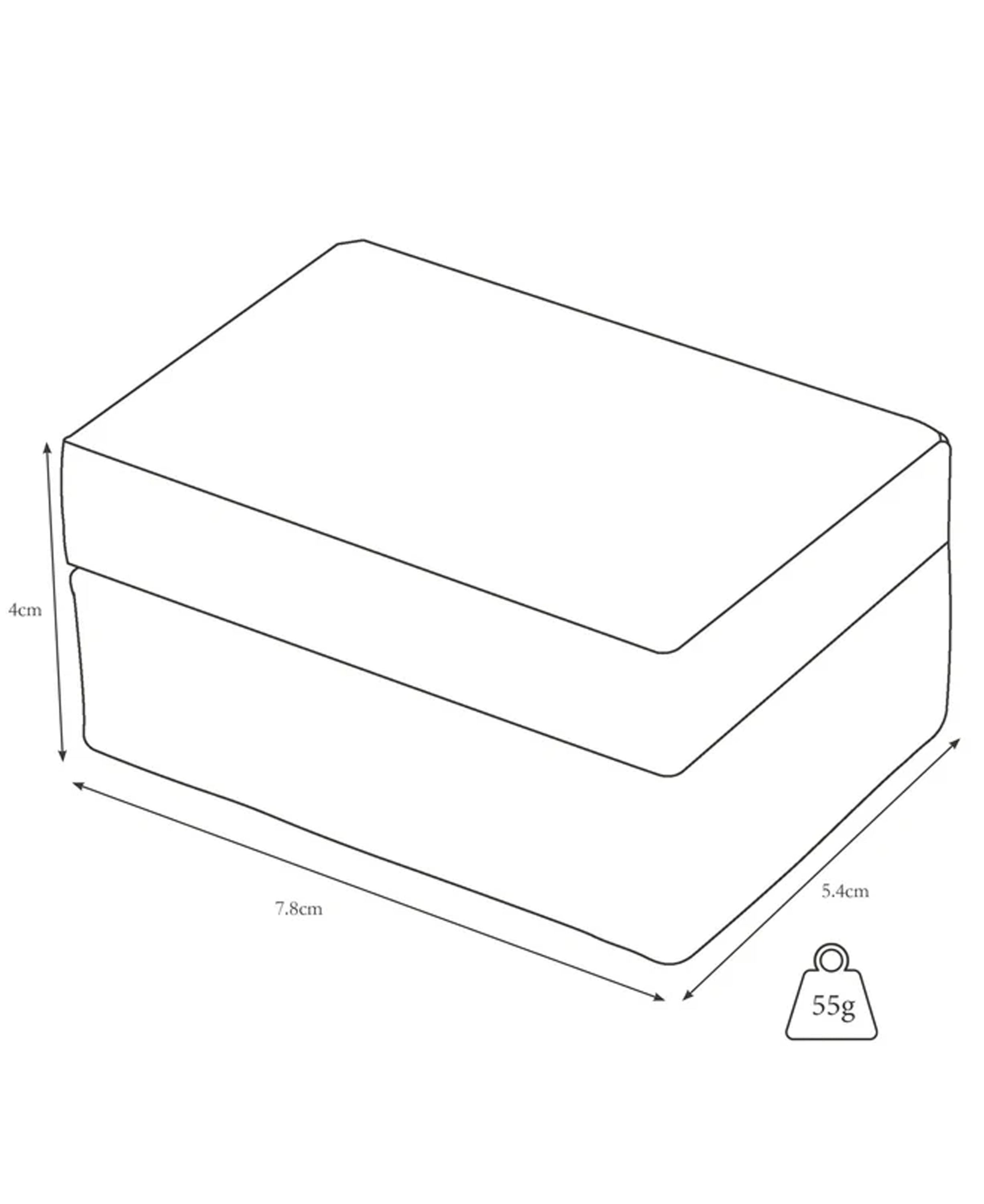 Small Travel Cufflink Box - Tan