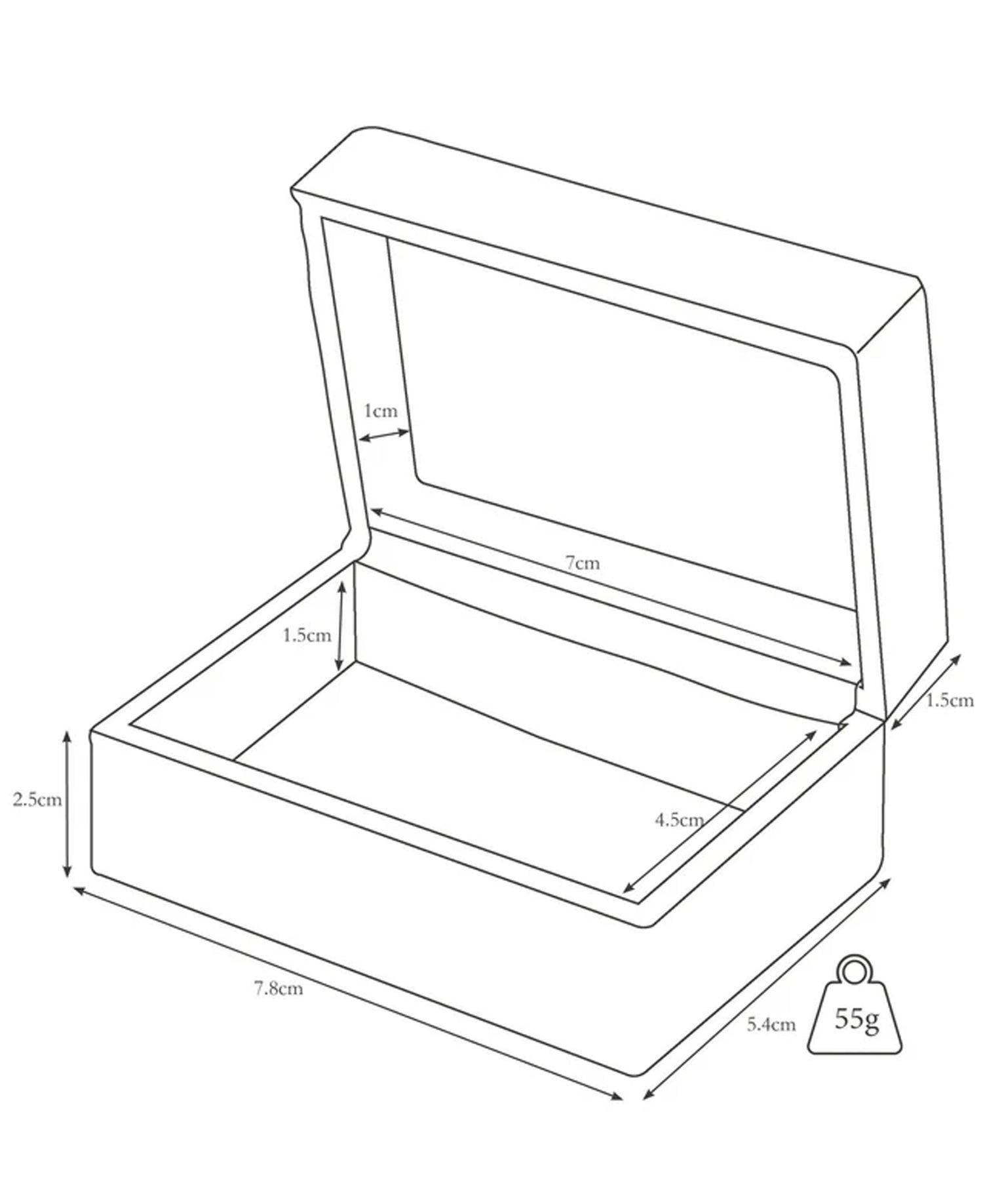 Small Travel Cufflink Box - Tan