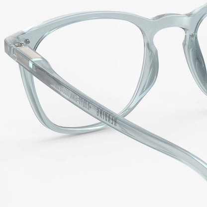 Square Reading Glasses E - Frozen Blue