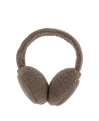 Faux Sheepskin Earmuffs - Stone