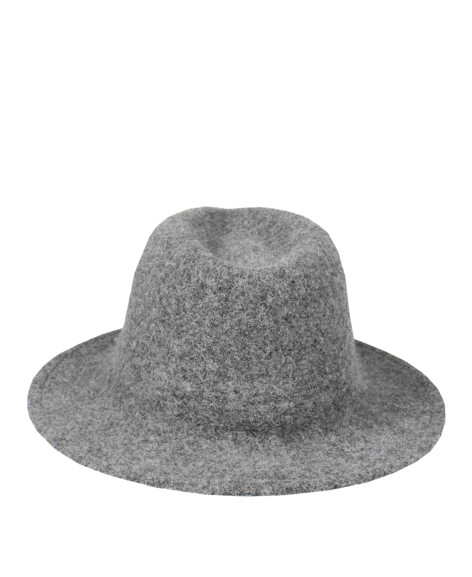 Wool Blend Fedora - Charcoal