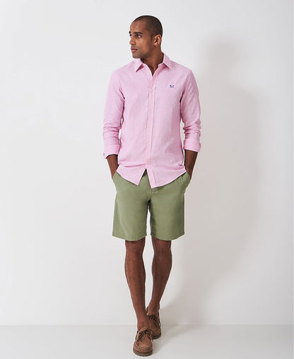 Long Sleeve Linen Shirt - Classic Pink