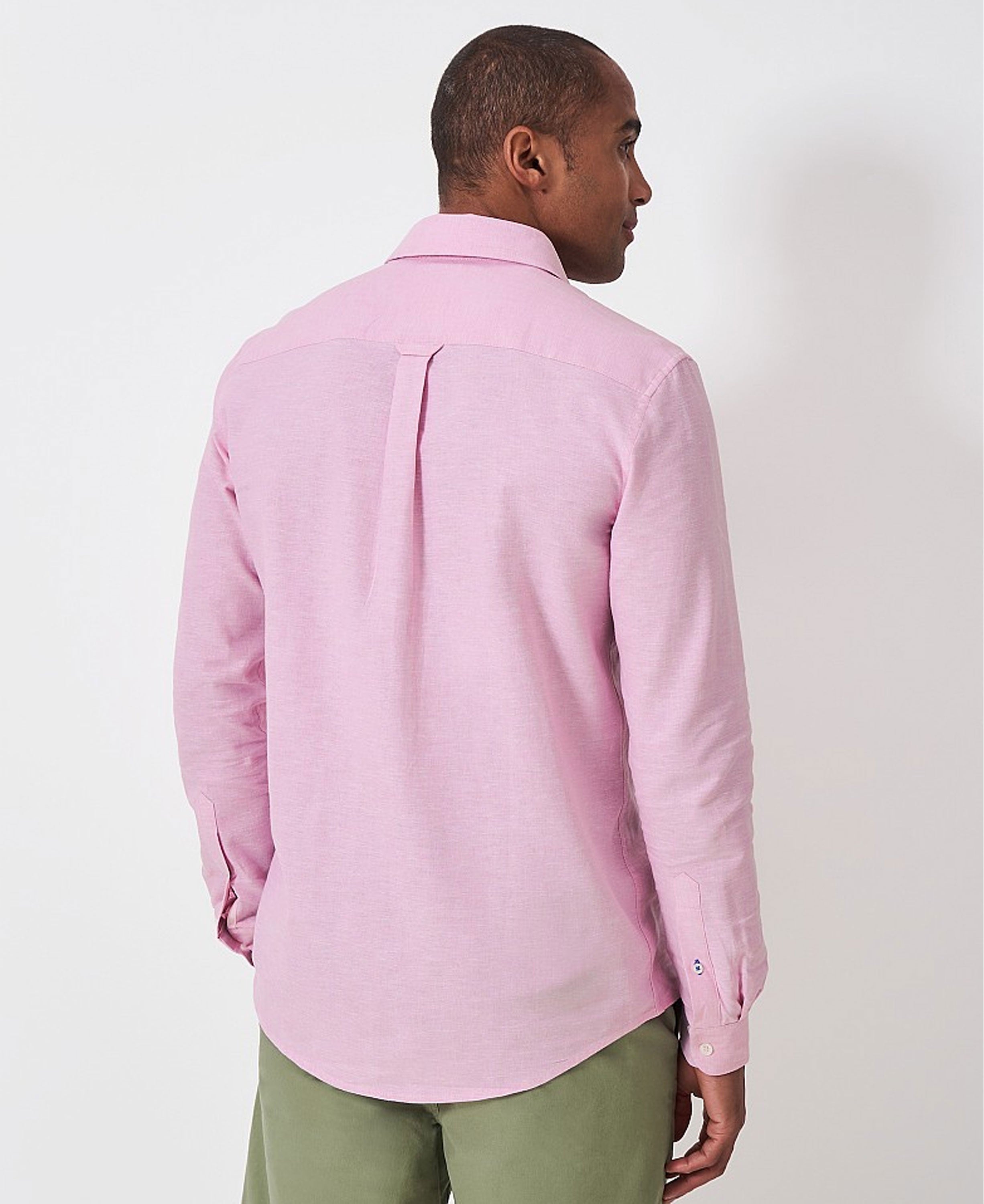 Long Sleeve Linen Shirt - Classic Pink