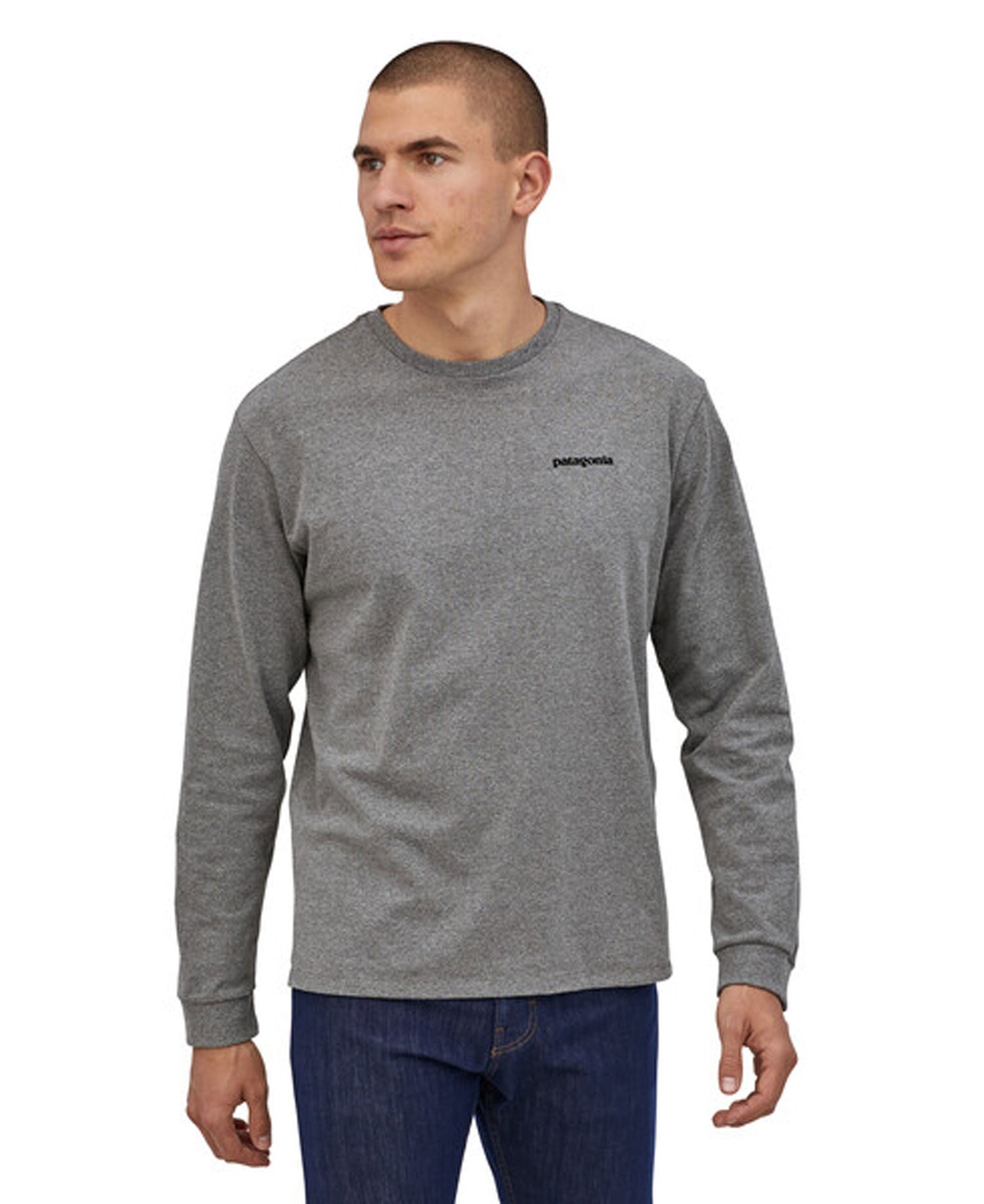 Long Sleeve P-6 Logo Responsibili-Tee - Gravel Heather