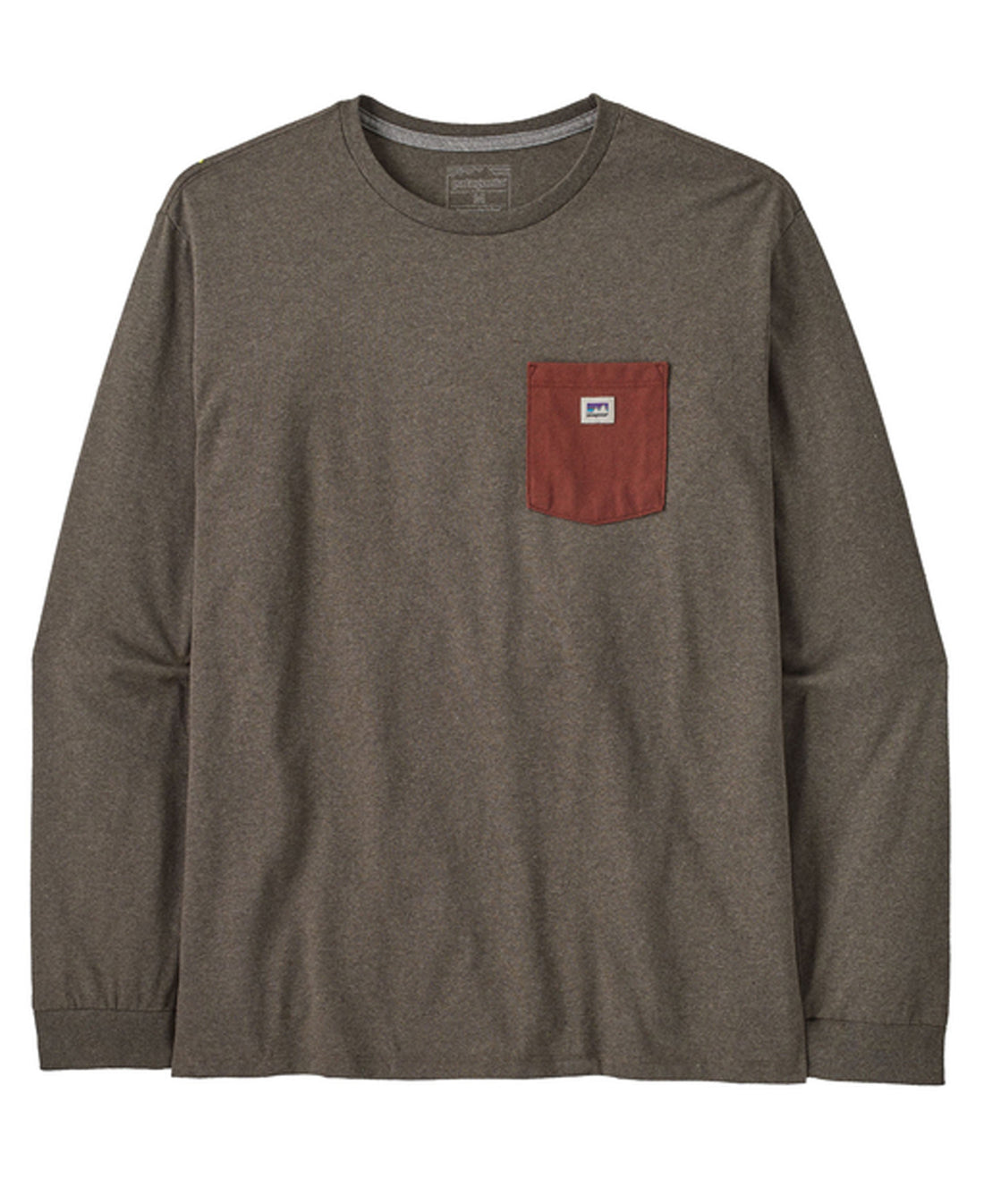 L/S Shop Sticker Pocket Responsibili-Tee - Marlow Brown