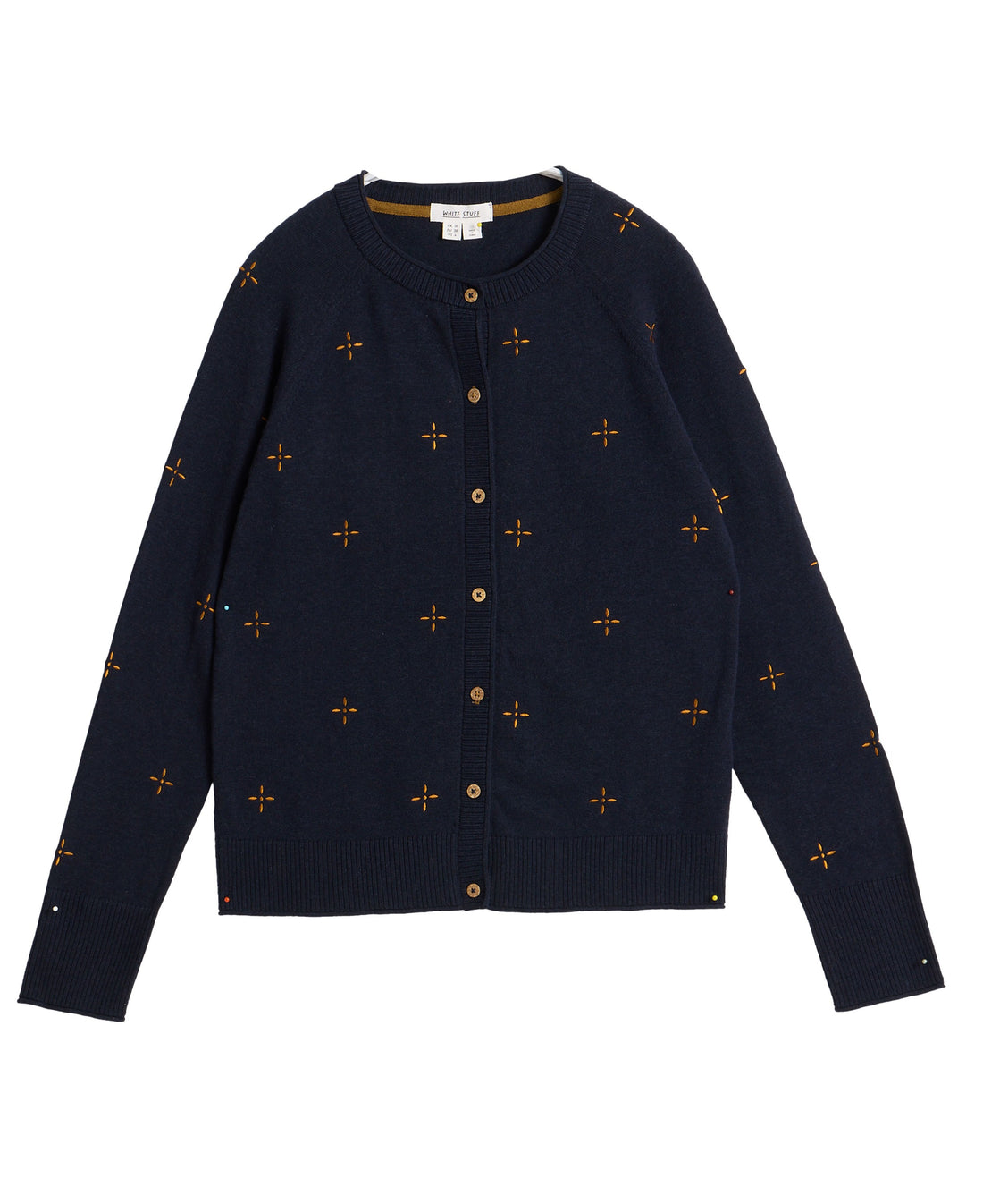 Lulu Embroidered Cardi - Navy Multi