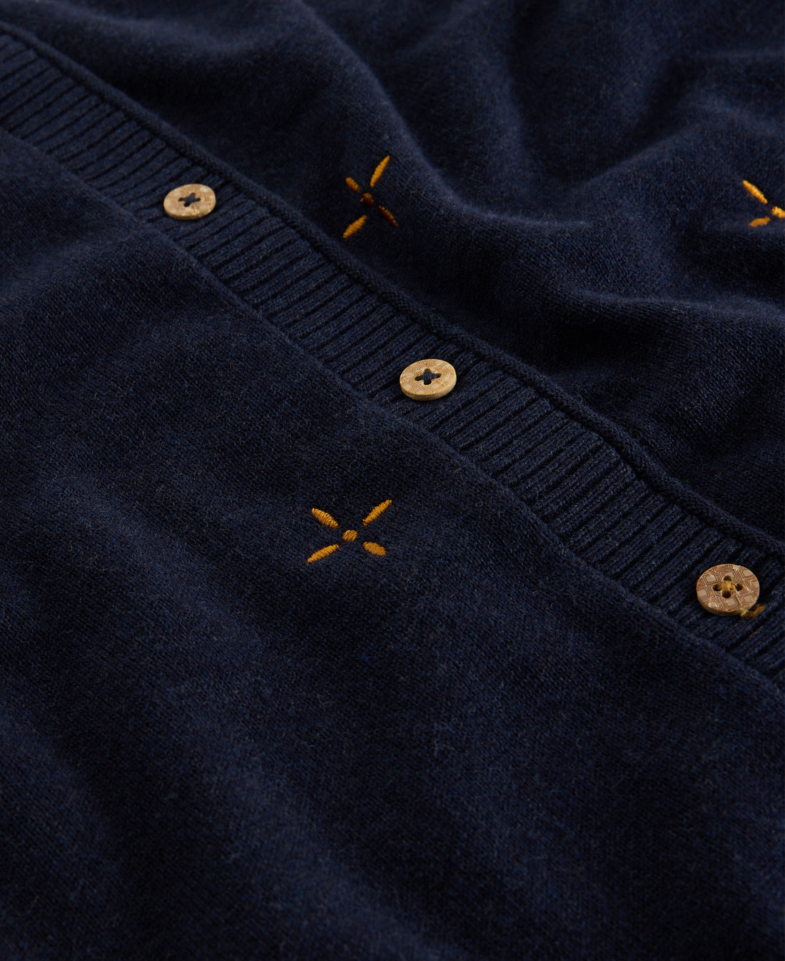 Lulu Embroidered Cardi - Navy Multi