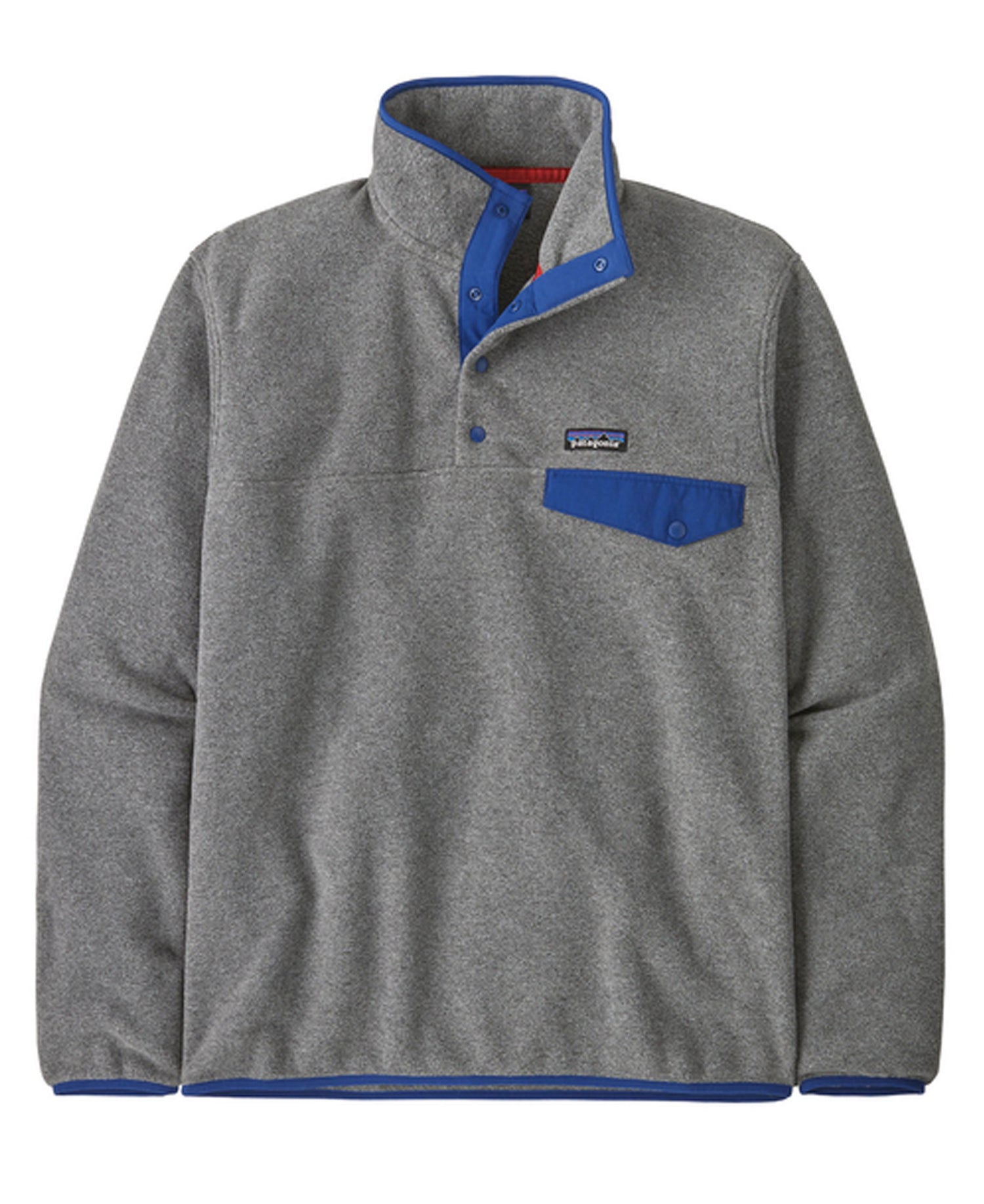 Lightweight Synchilla Snap-T Pullover - Nickel W/Clement Blue