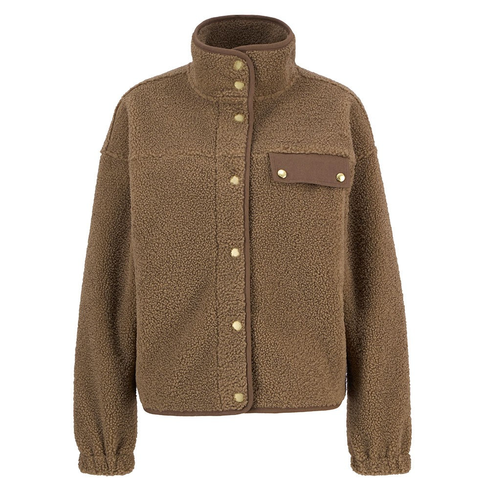 Mabel Fleece - Military Brown