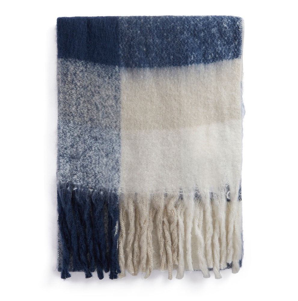 Marie Scarf - Ice Blue Check