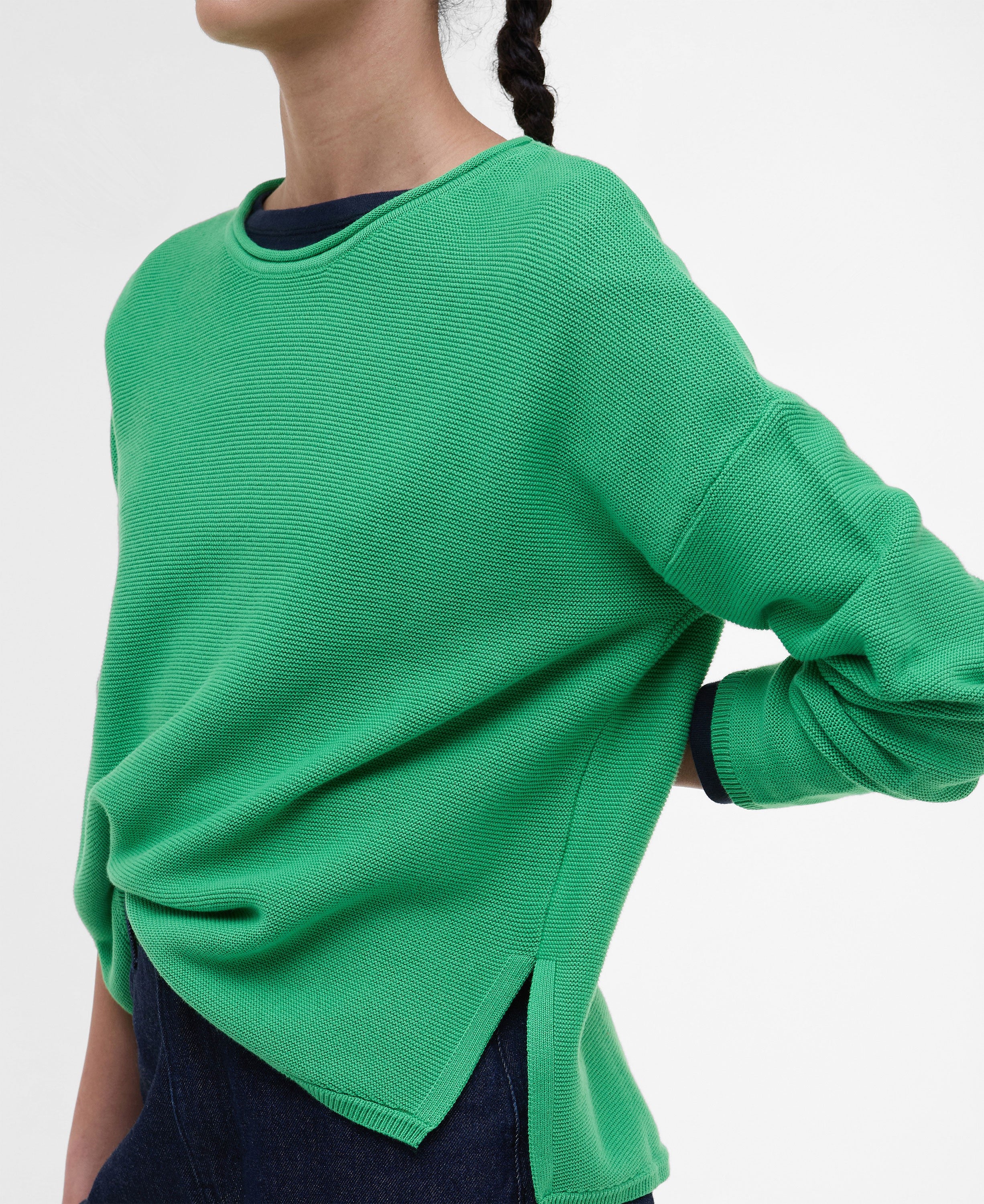 Marine Knitted Jumper - Kelly Green