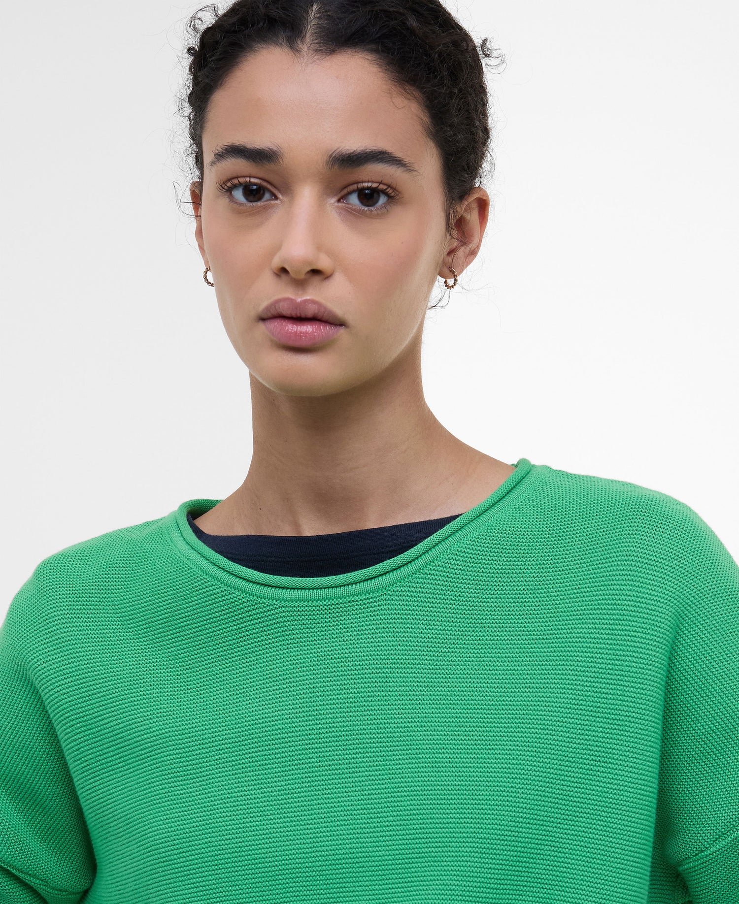 Marine Knitted Jumper - Kelly Green