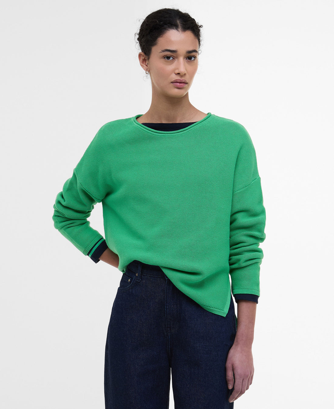 Marine Knitted Jumper - Kelly Green