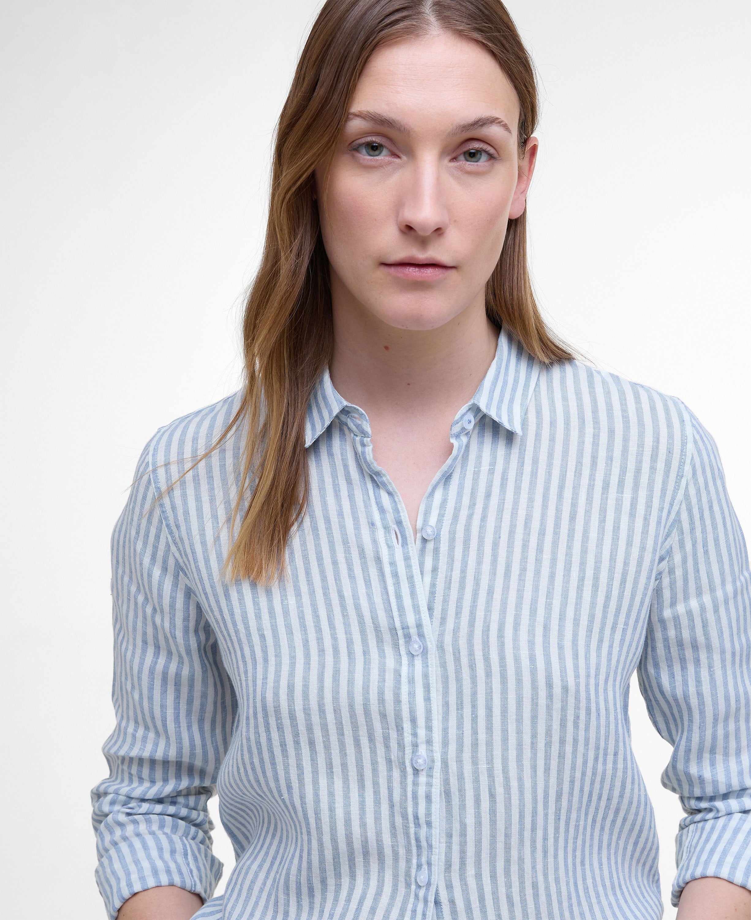 Marine Shirt - Chambray/White