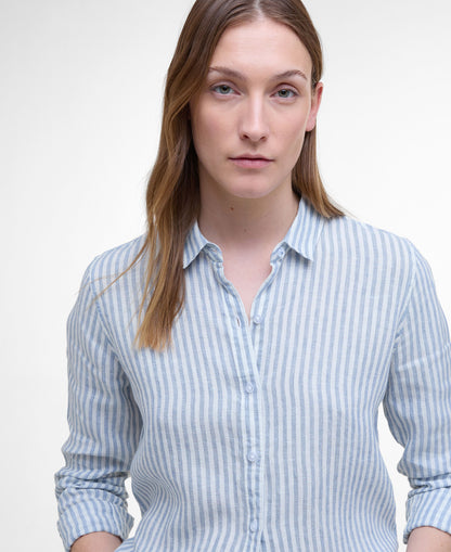 Marine Shirt - Chambray/White