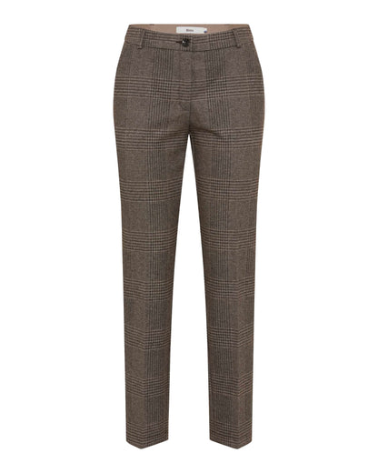 Maron S Check Pull On Trousers - Hazel Check