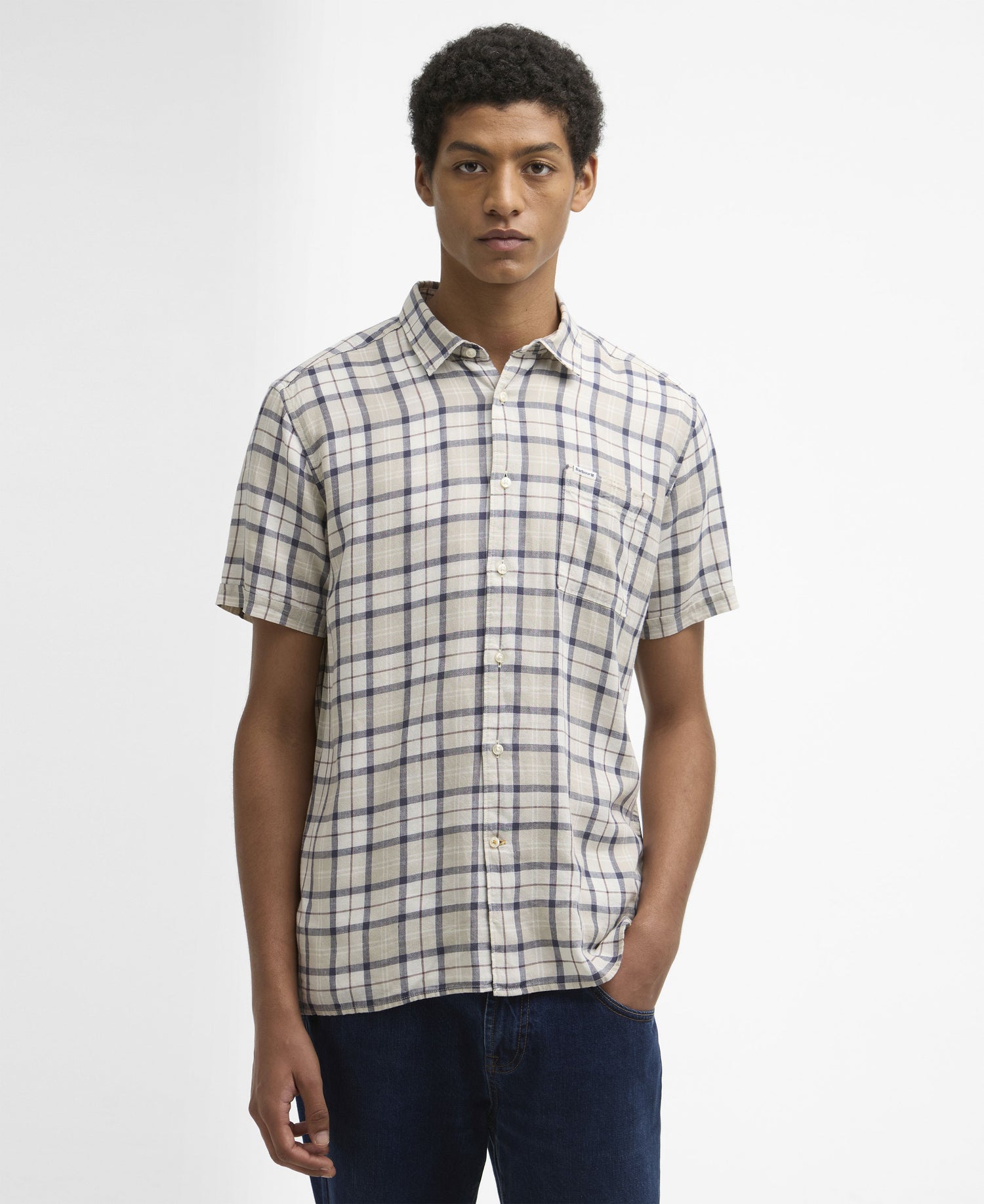 Midfield Tartan Summer Fit Shirt - Oban Mist Tartan