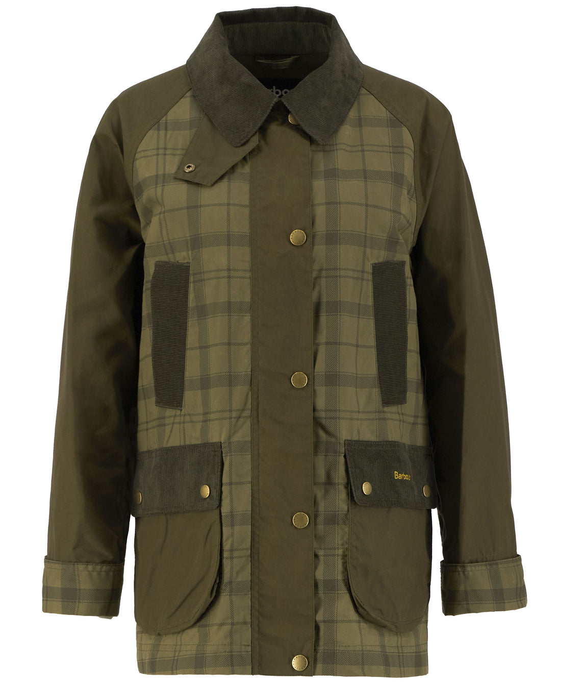 Modern Tartan Beadnell Casual Jacket - Dusky Green Tartan/Highland Olive
