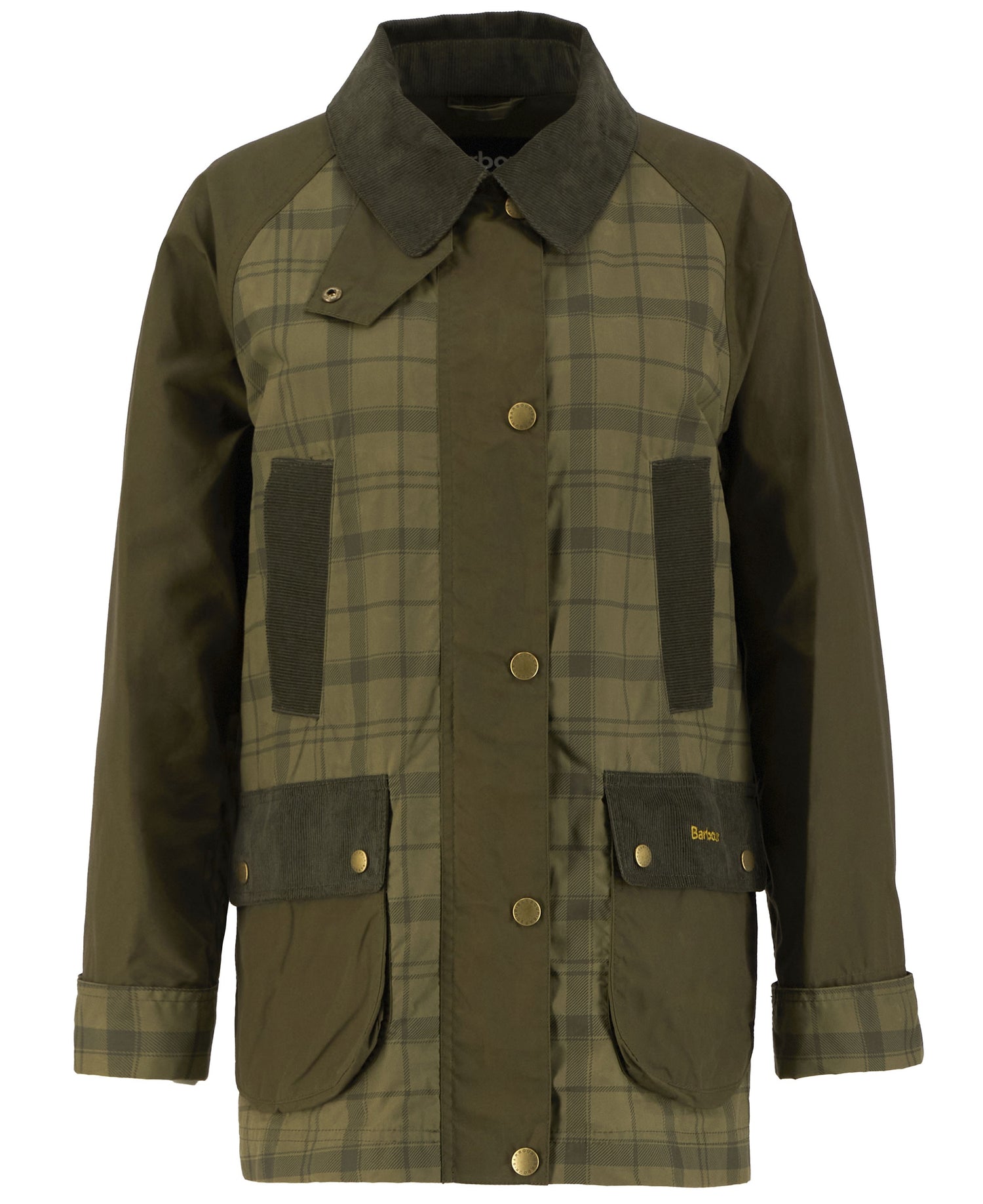 Modern Tartan Beadnell Casual Jacket - Dusky Green Tartan/Highland Olive