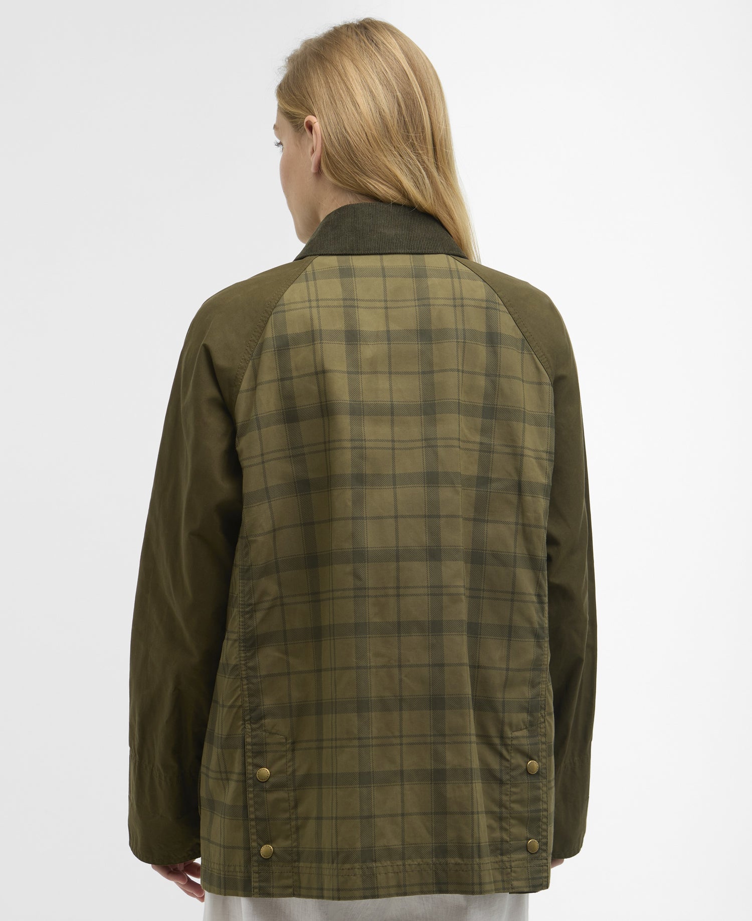 Modern Tartan Beadnell Casual Jacket - Dusky Green Tartan/Highland Olive