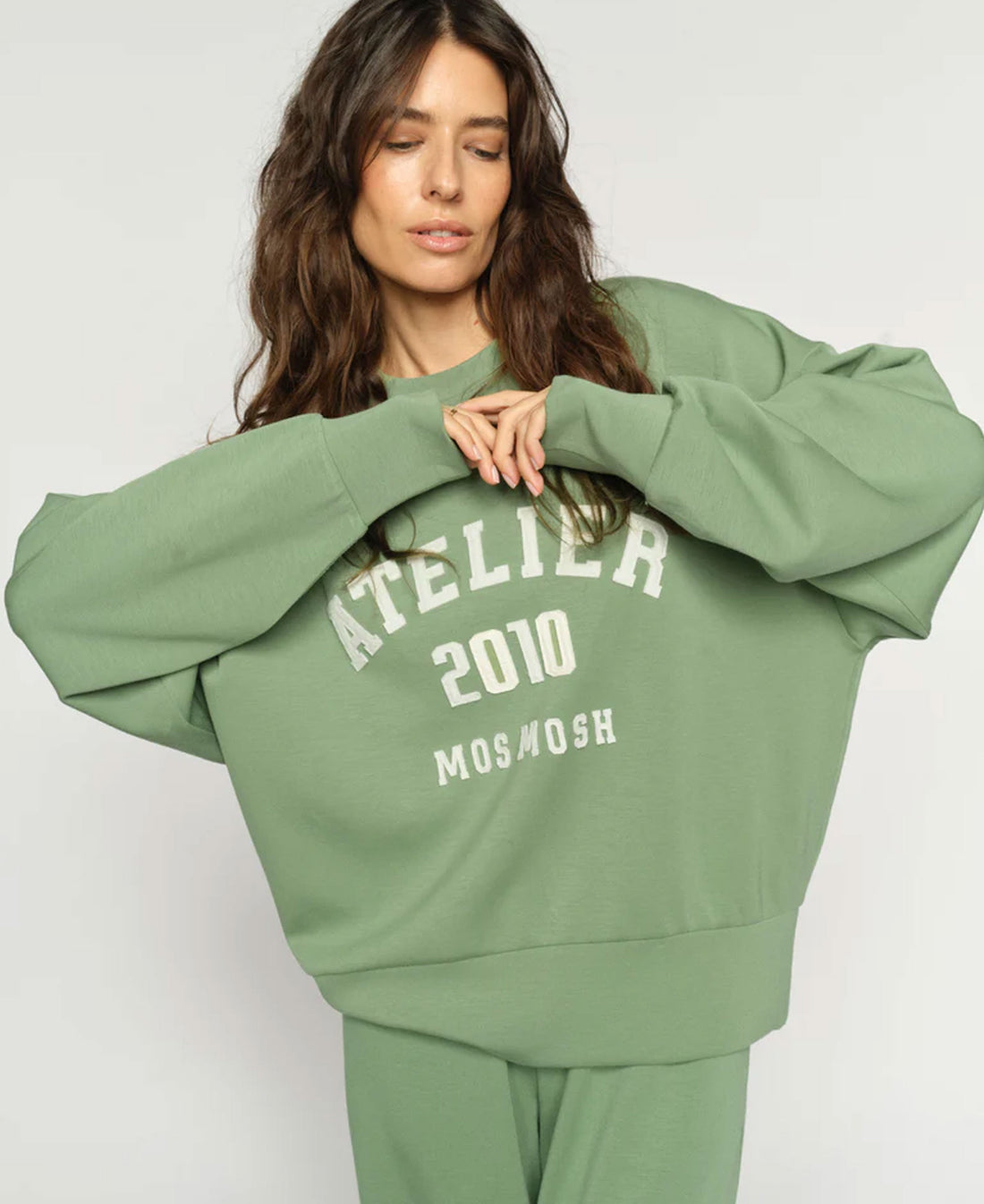 Nima O-LS Sweatshirt - Turf Green
