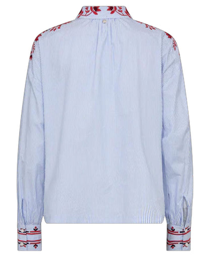 Osmo Stripey Shirt - Brunnera Blue