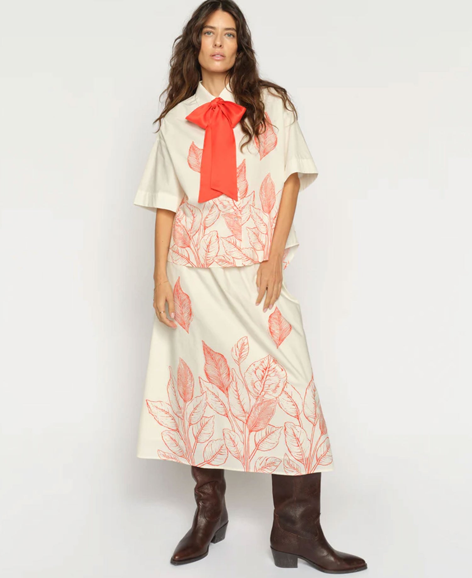 Saras Monochrome Shirt - Ecru